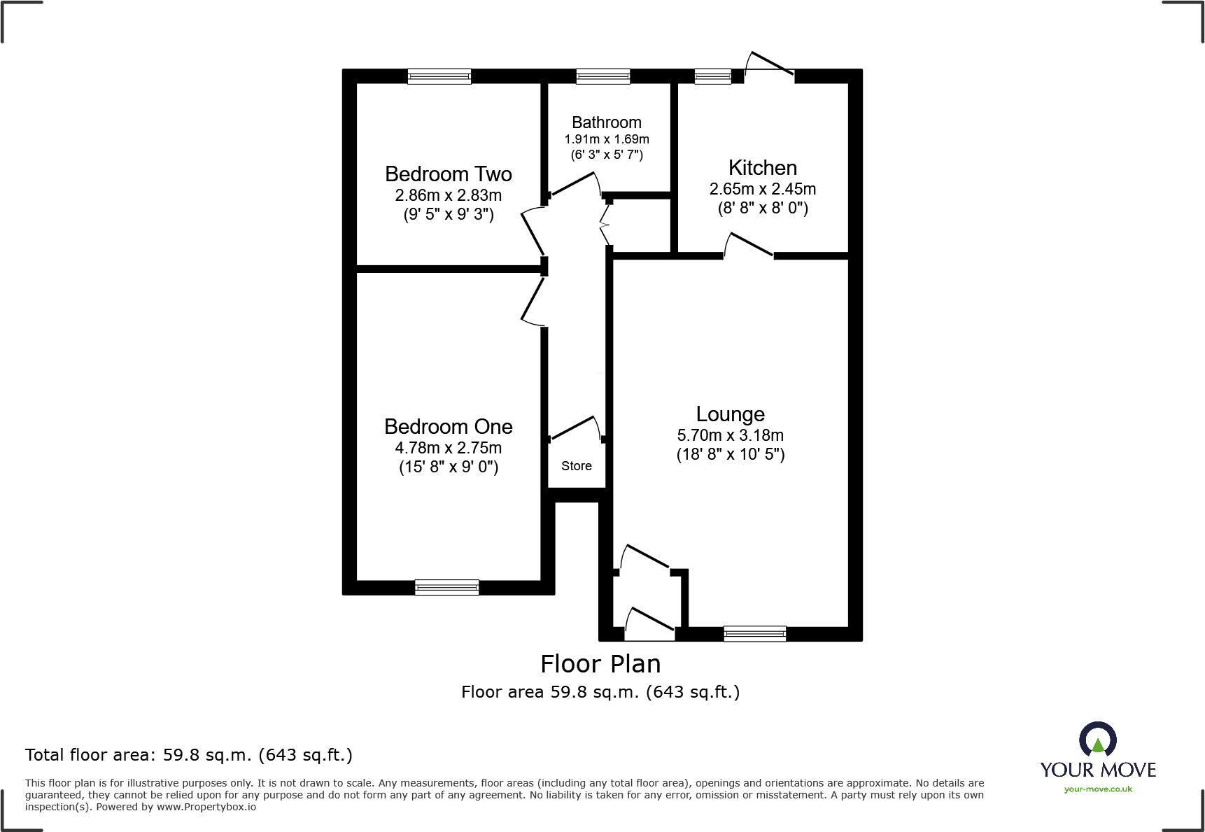 Lowry Close, Wolverhampton, Staffordshire, WV6 floorplan