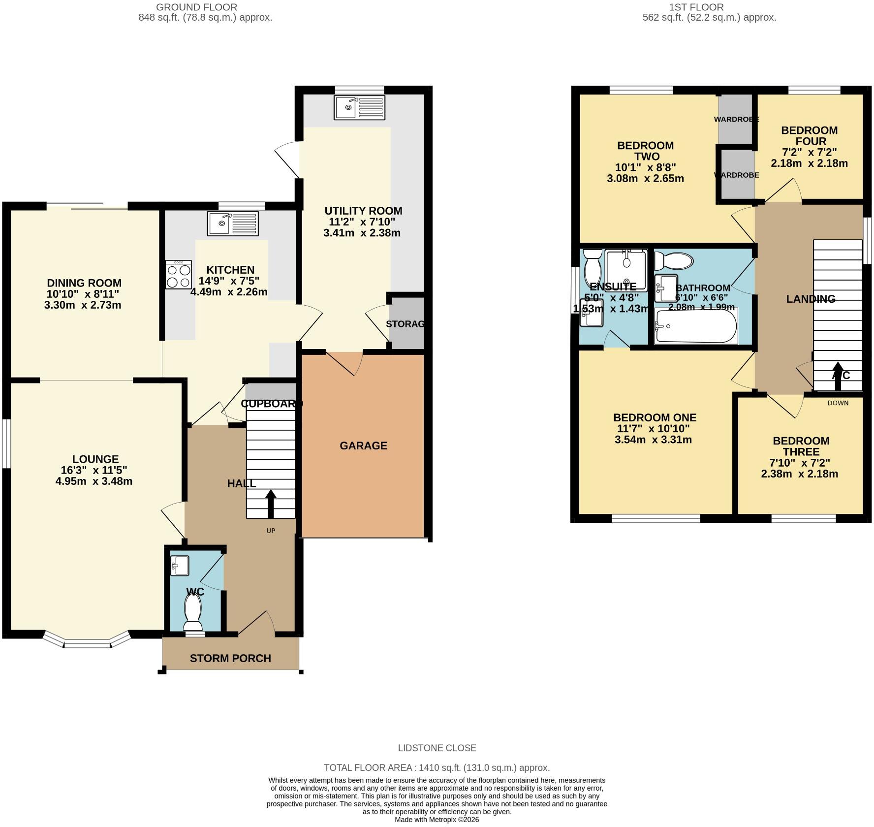 Lidstone Close, Lower Earley, Reading floorplan