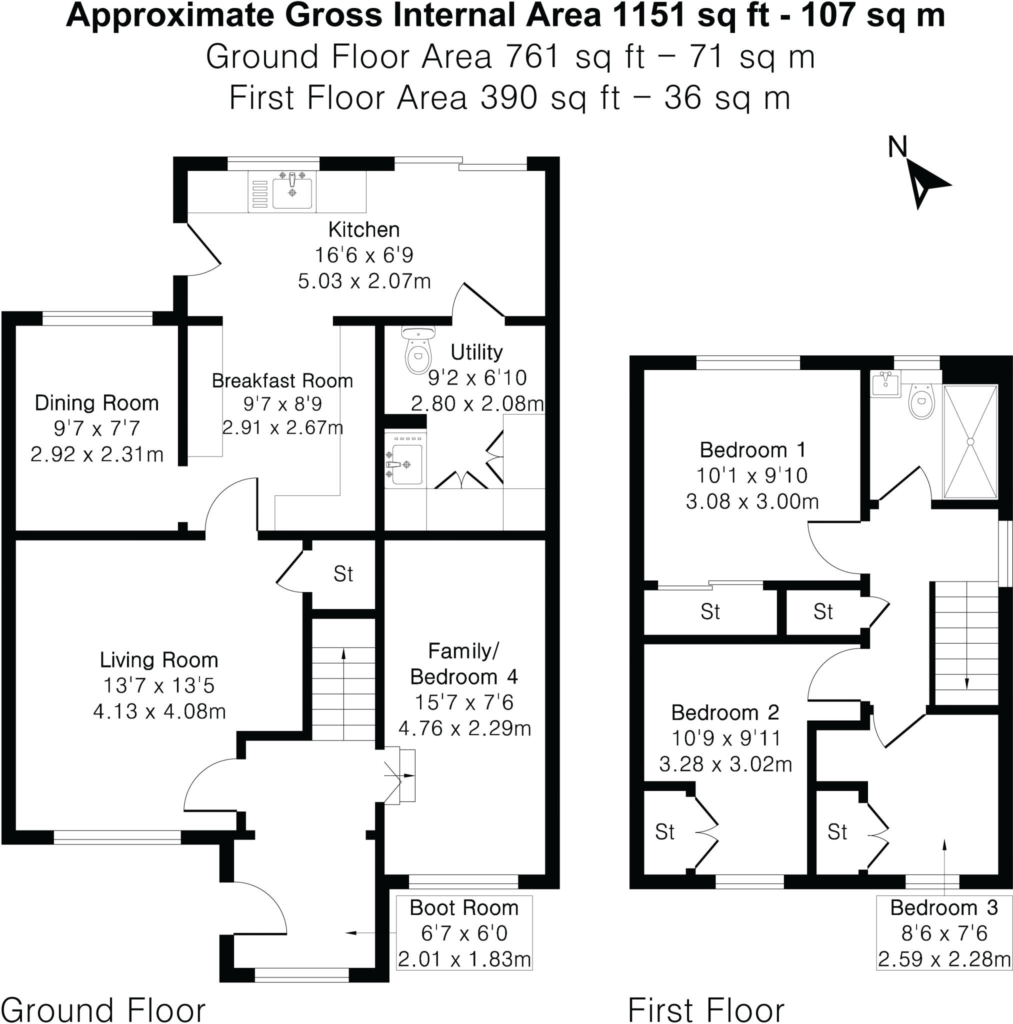 Salisbury Close, Alton, Hampshire floorplan