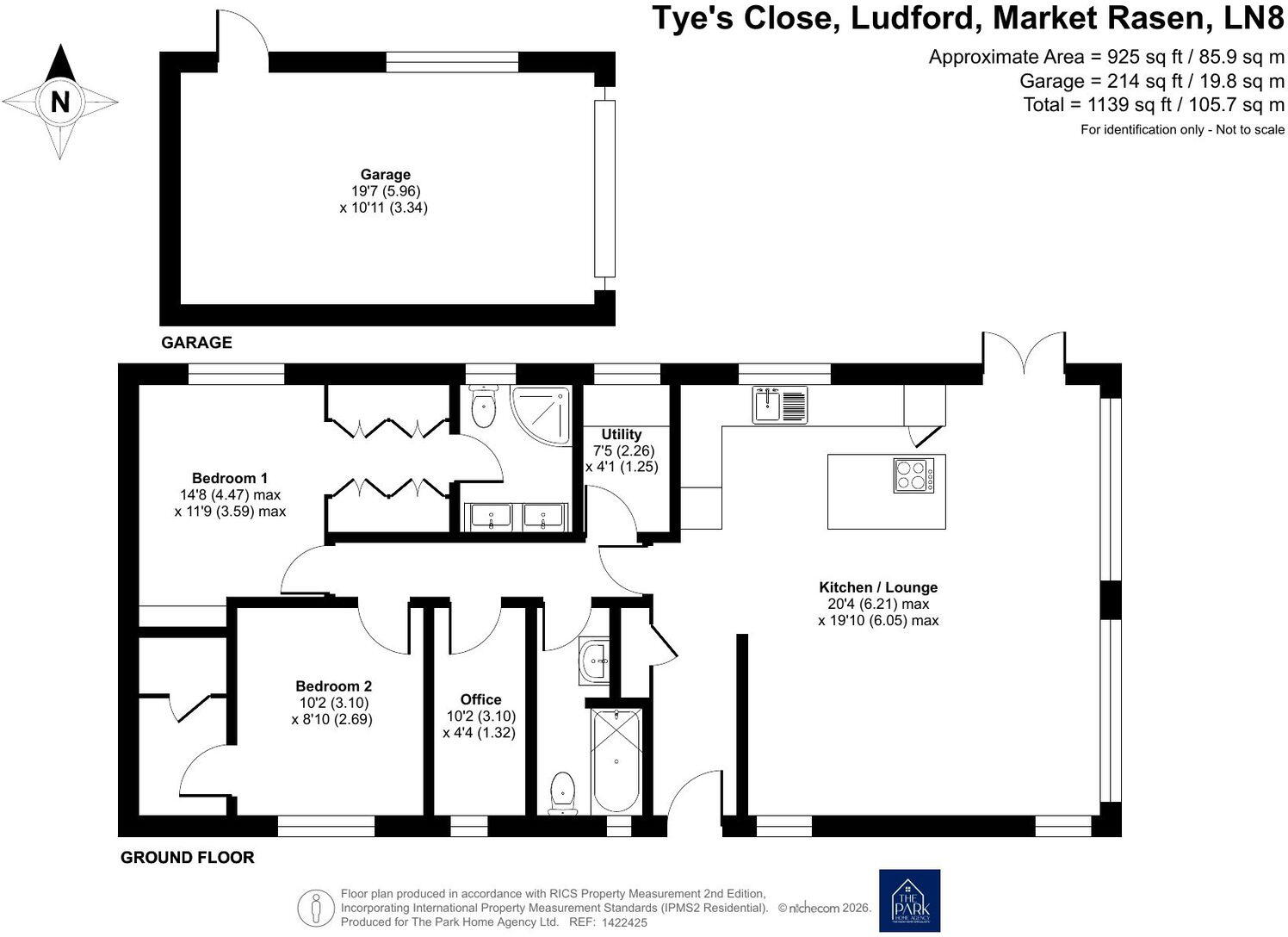 Tyes Close, Ludford, Market Rasen, Lincolnshire, LN8 6FE floorplan
