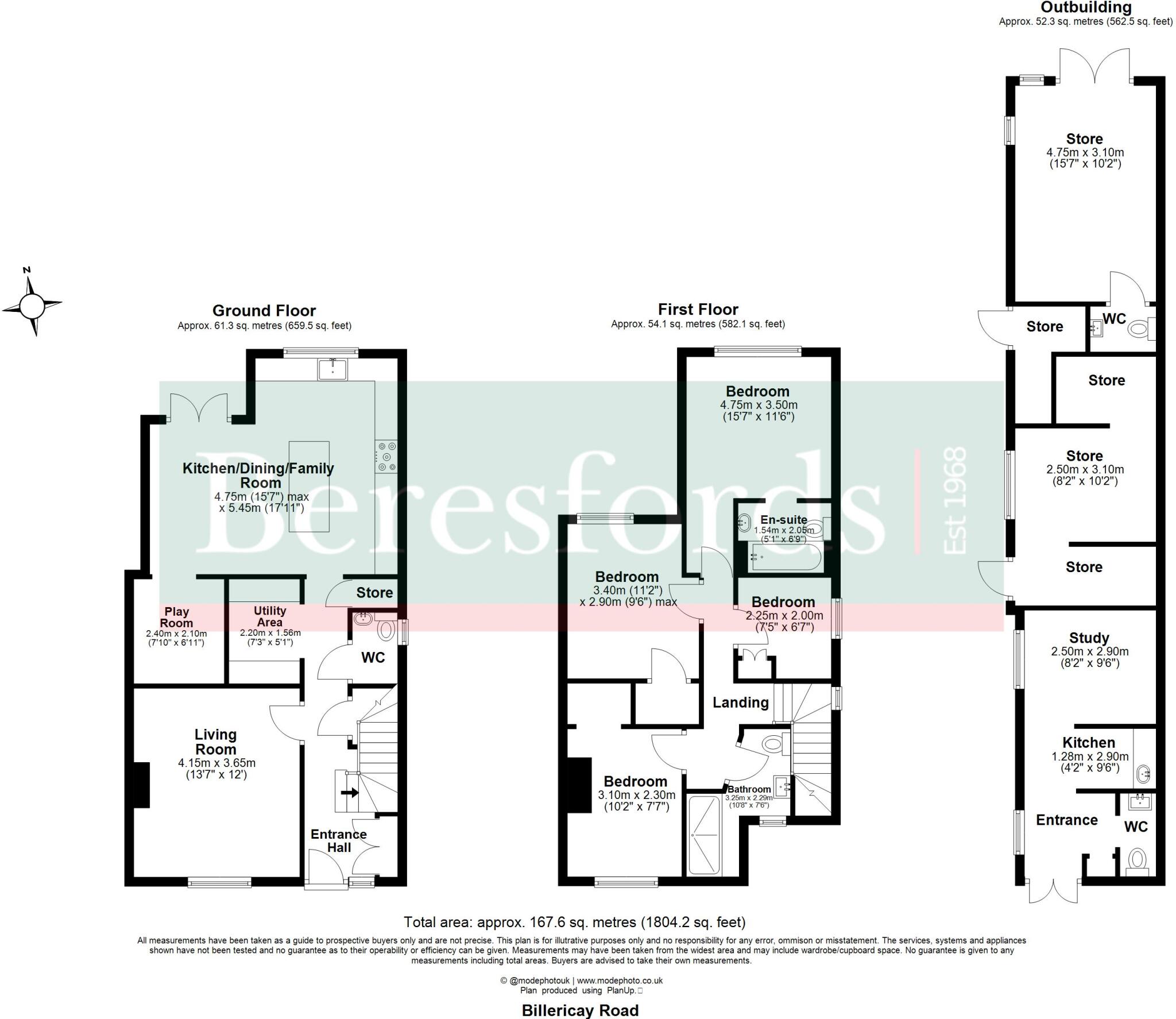 Billericay Road, Herongate, CM13 floorplan