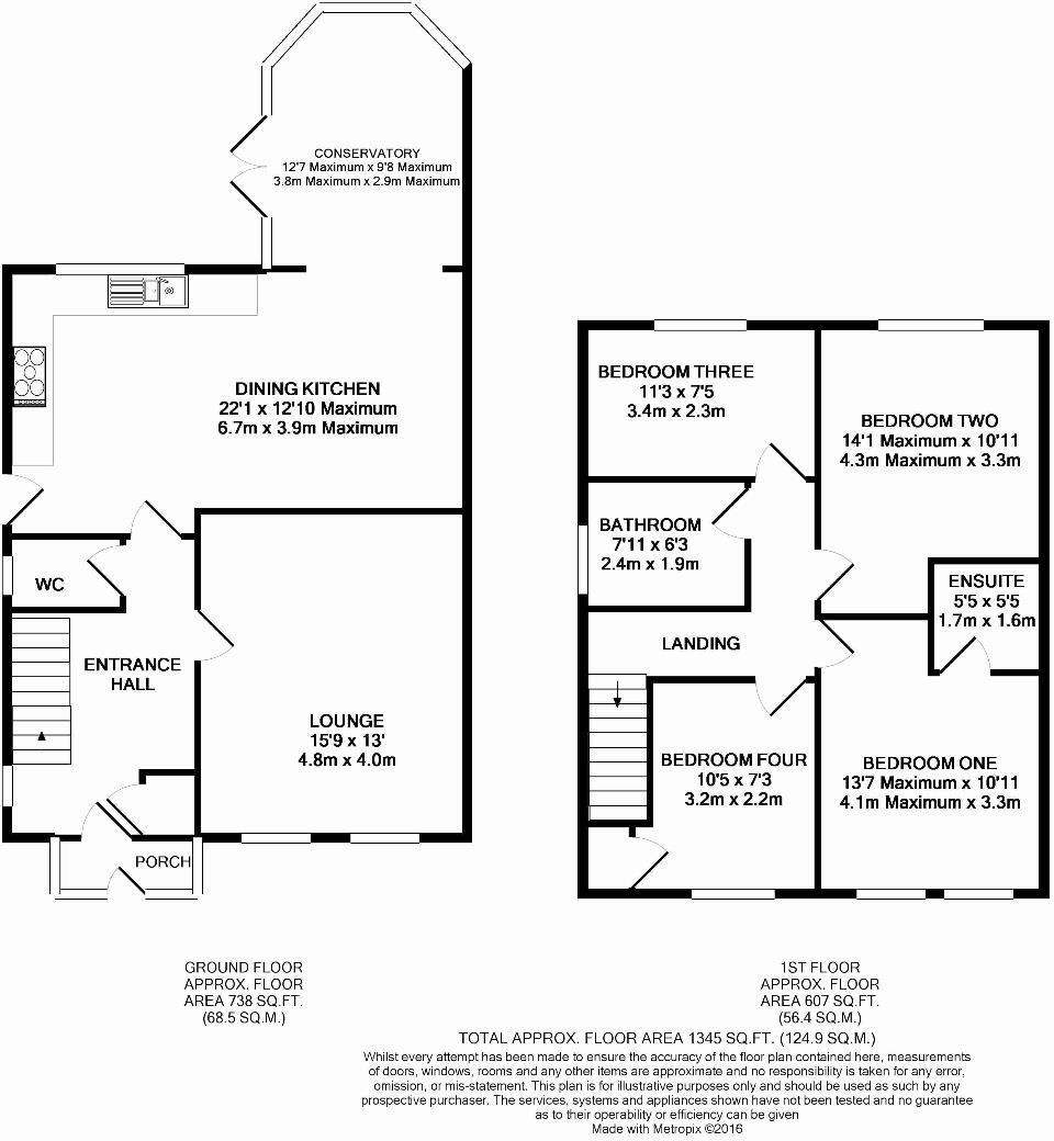 A well-presented and extended detached family home on a prime corner plot floorplan