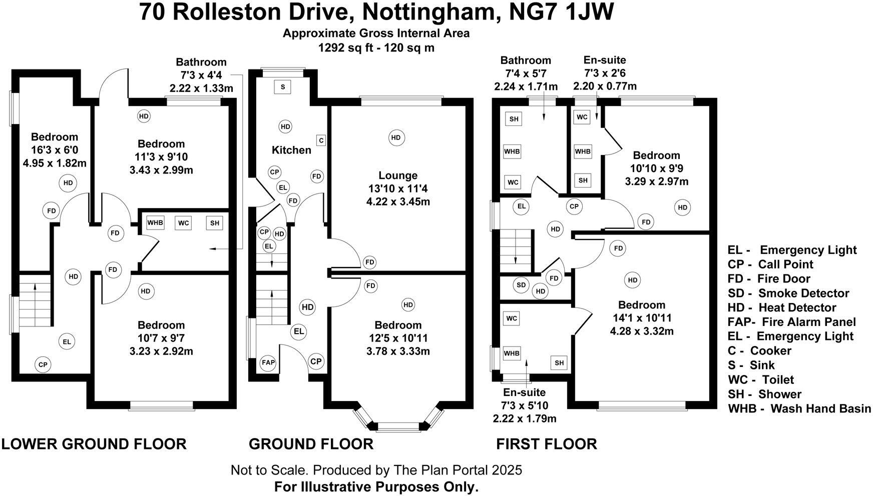 Rolleston Drive, Lenton floorplan
