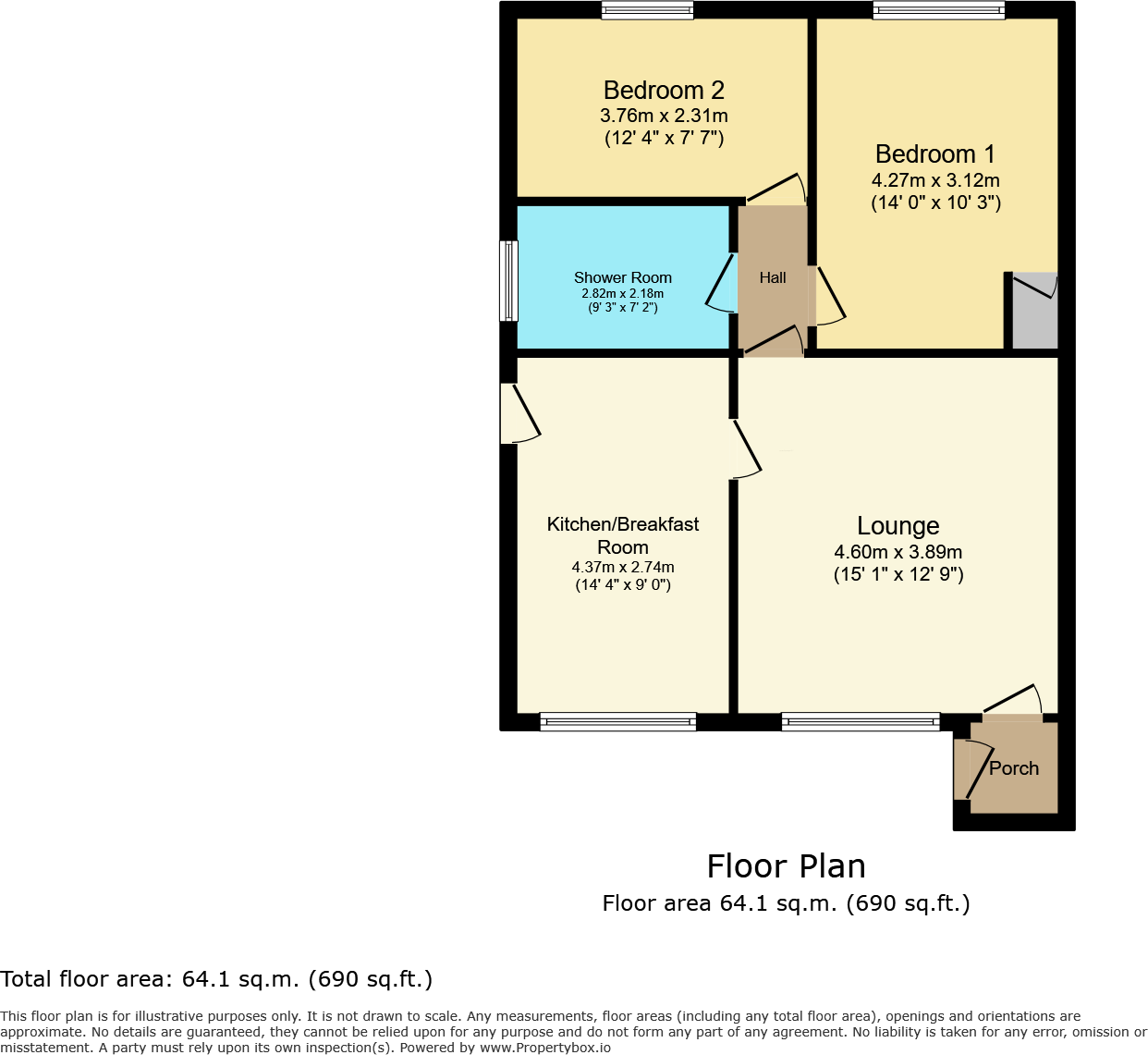 Oakfield Avenue, Markfield, Leicestershire floorplan