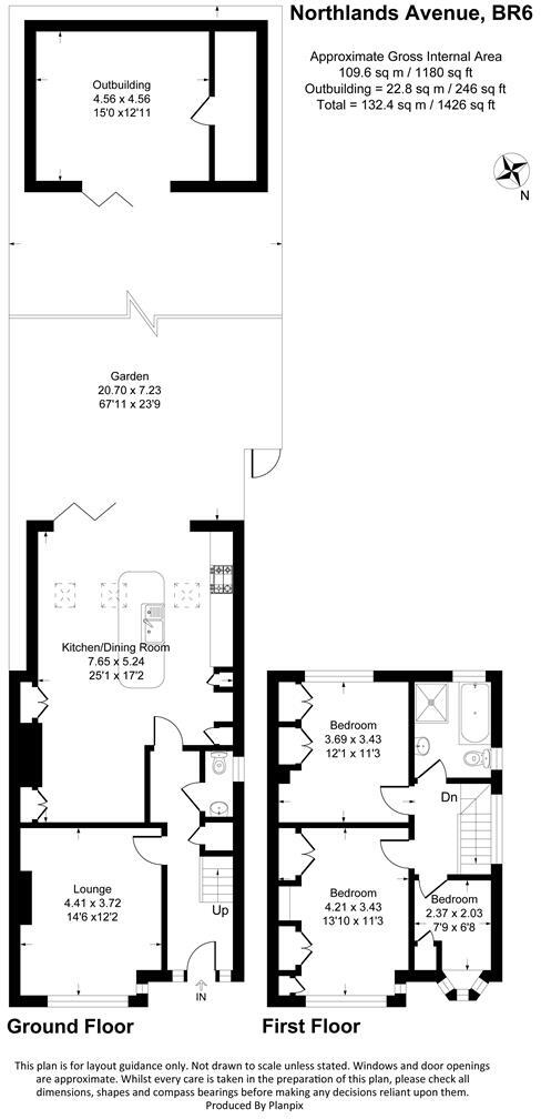 Northlands Avenue, Orpington floorplan
