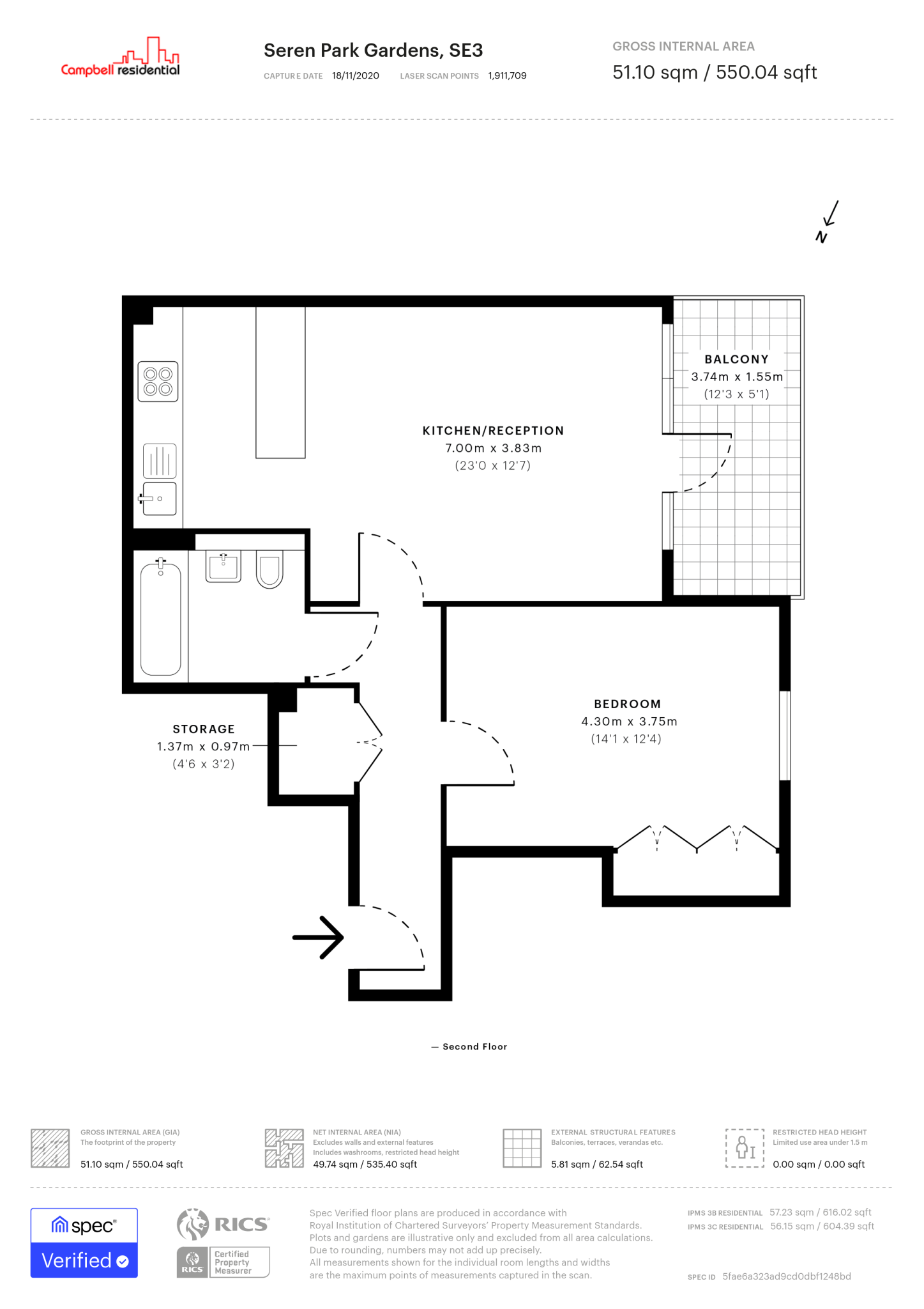 Seren Park Gardens Restell Close London SE3 7RP floorplan