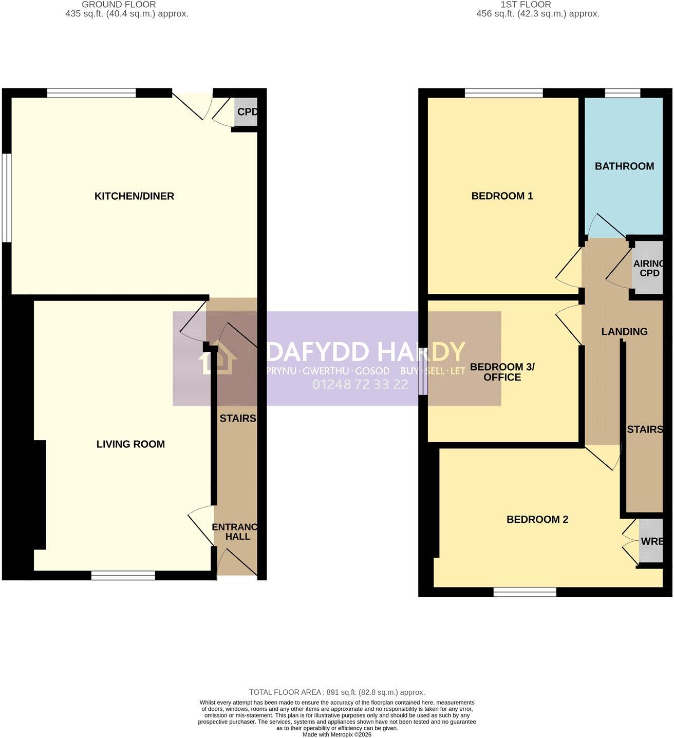 Bontnewydd, Caernarfon, Gwynedd, LL54 floorplan