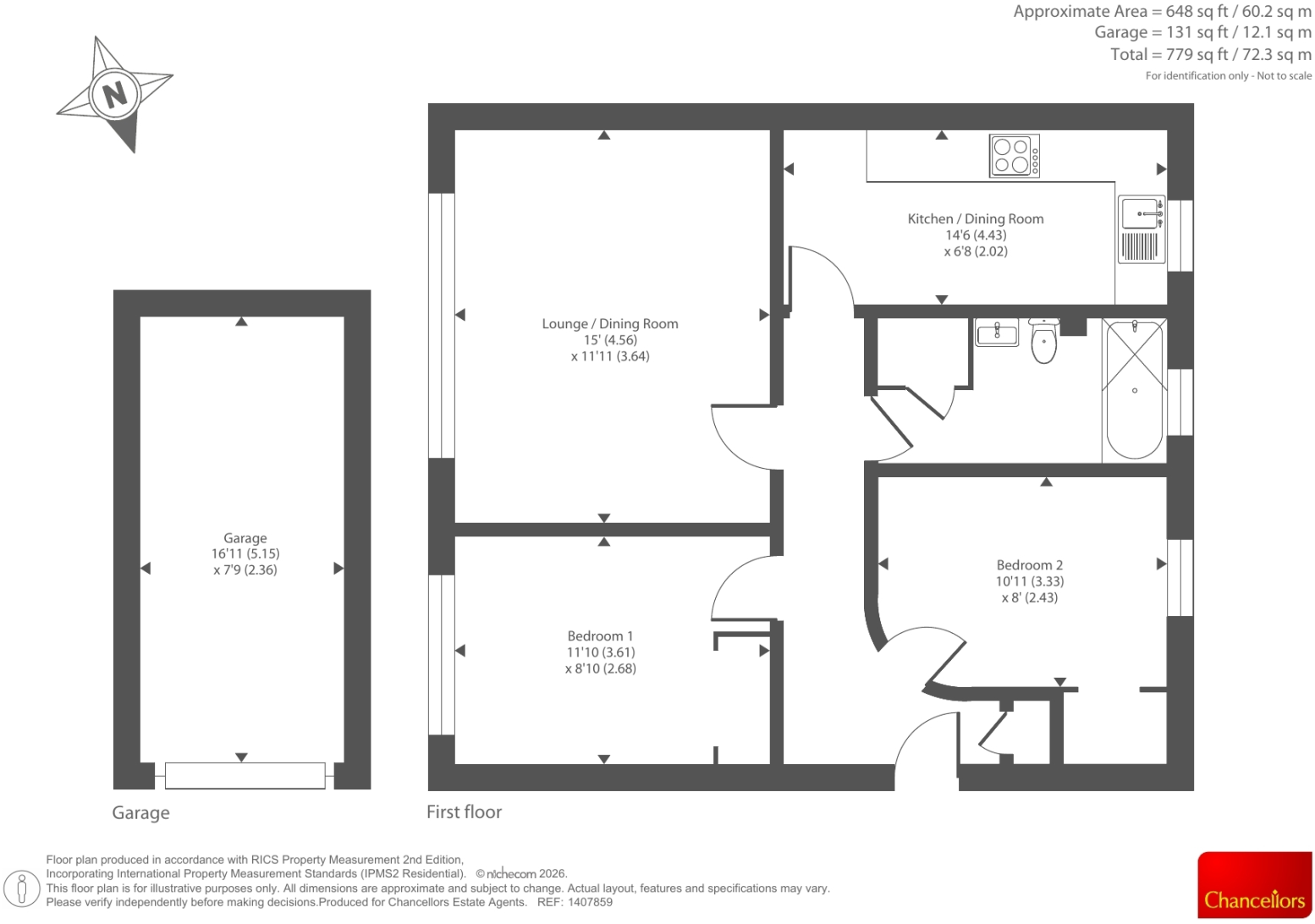 Davos Close, Woking, Surrey floorplan