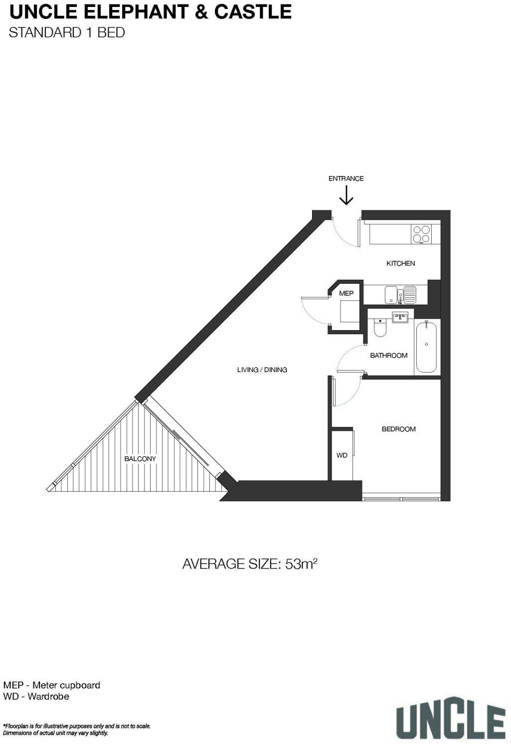UNCLE Elephant & Castle, 9 Churchyard Row, SE11 floorplan