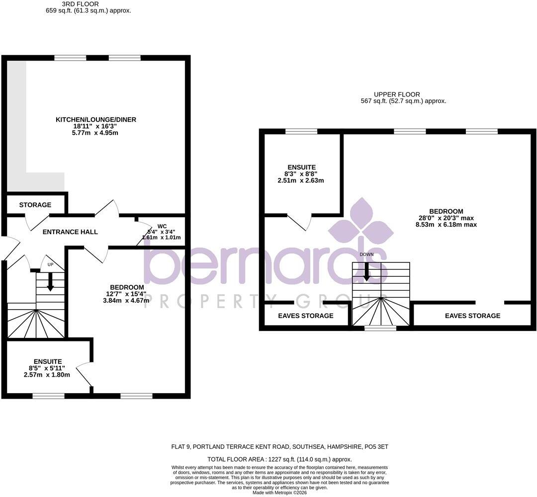 Portland Terrace, Kent Road, Southsea floorplan
