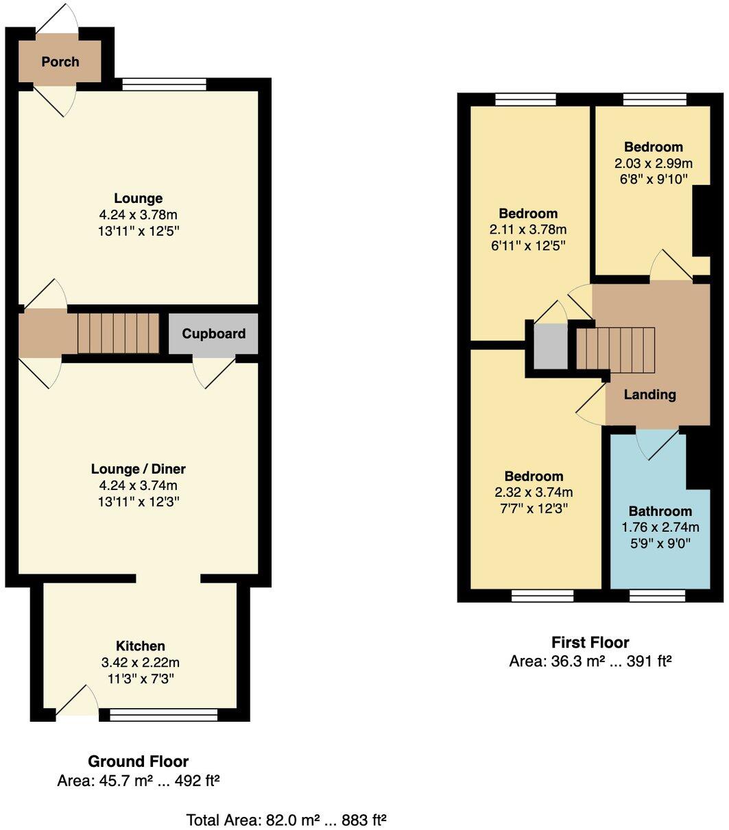 Acres Street, Tottington, Bury, BL8 floorplan