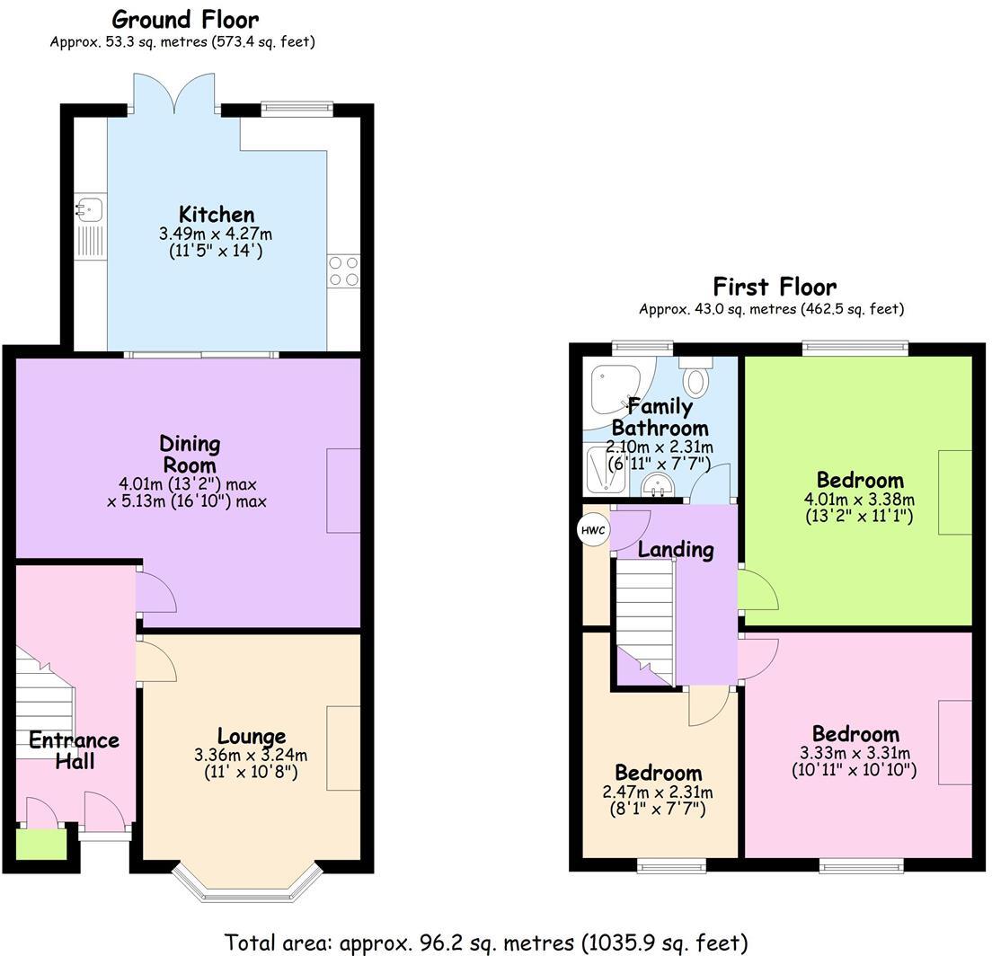 Kew Road Rugby floorplan