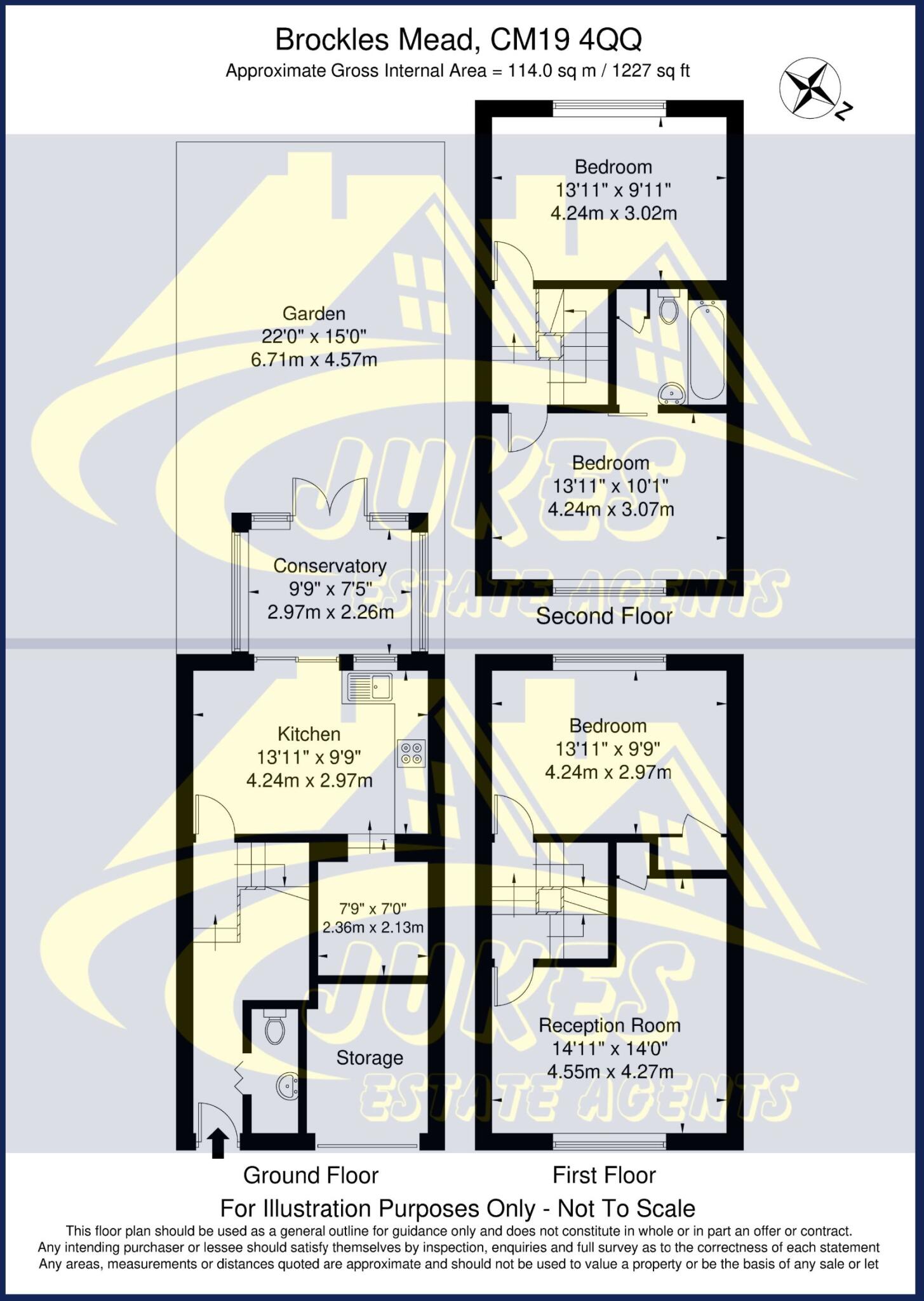 Brockles Mead, Harlow floorplan