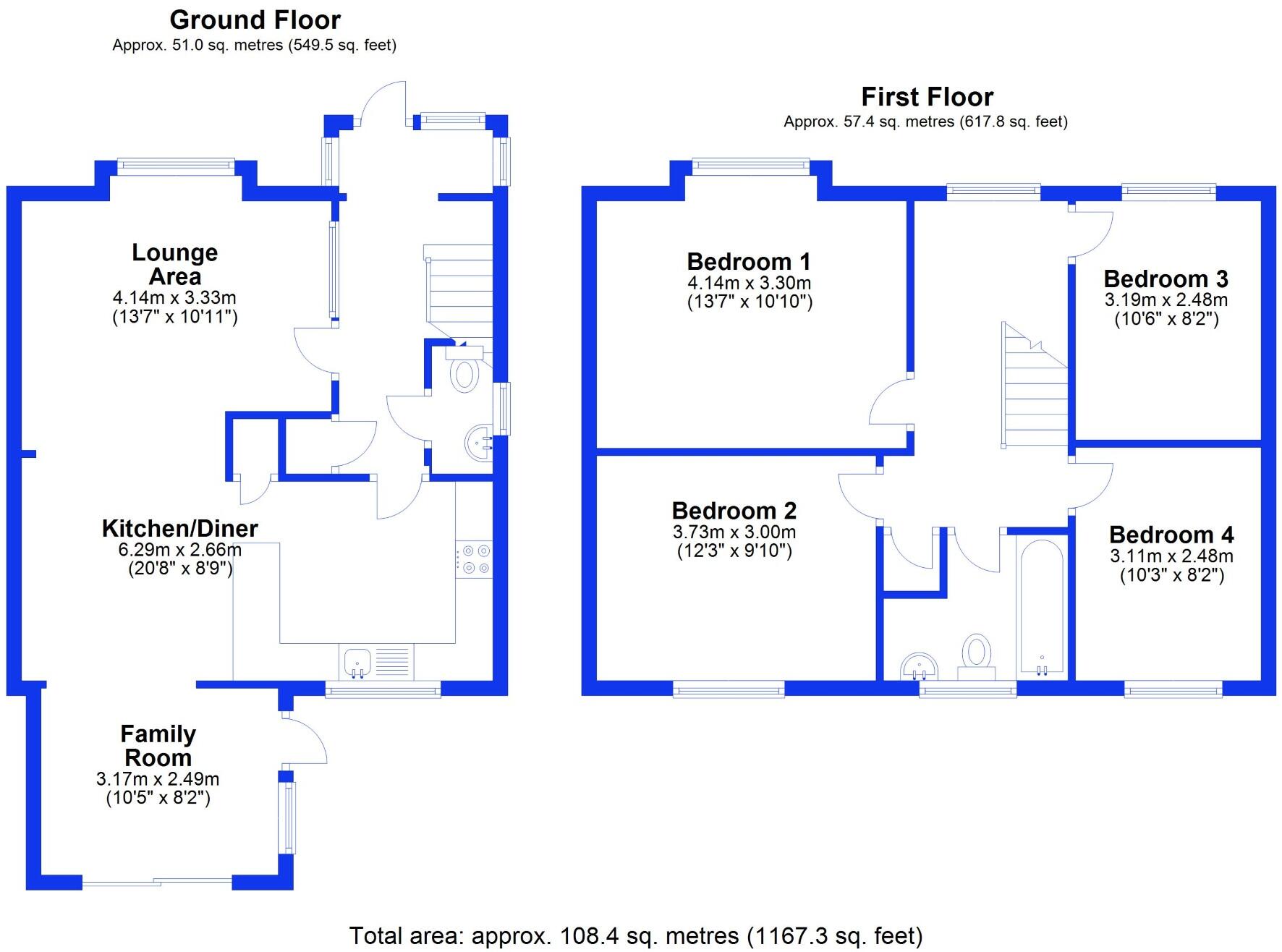 Mostyn Close, Sutton, Ely, Cambridgeshire floorplan