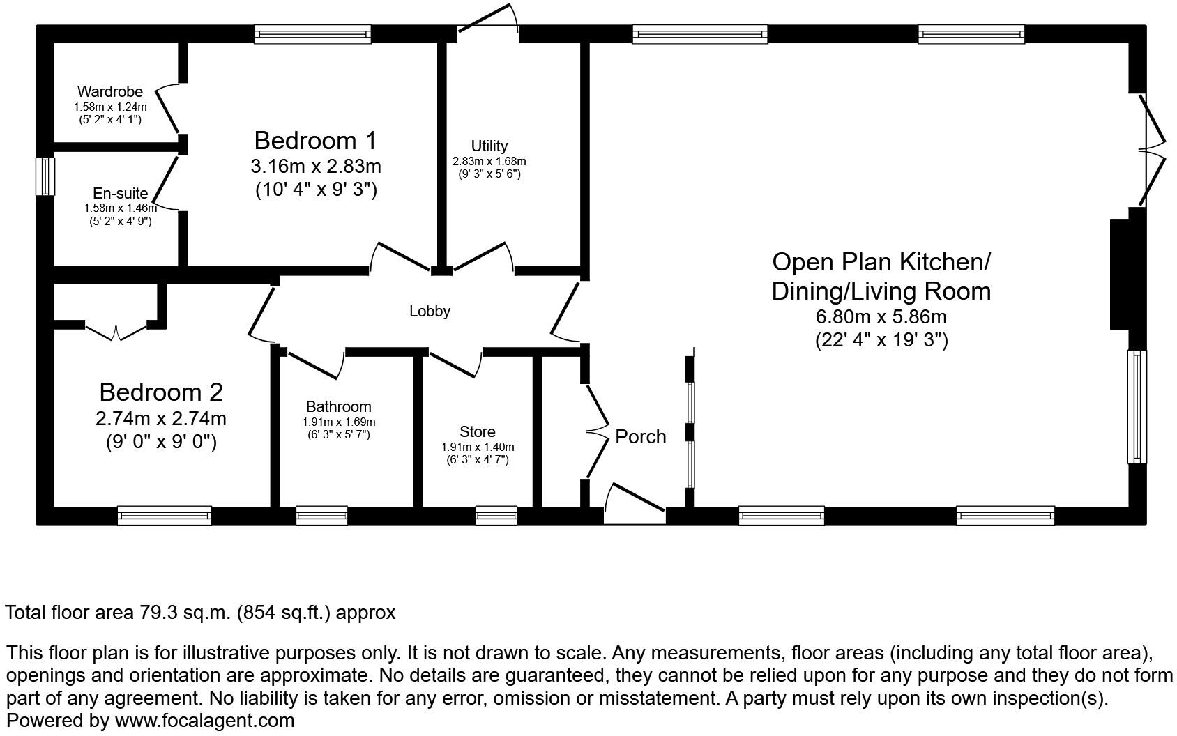 Builth Wells, Powys, Mid Wales, LD2 floorplan