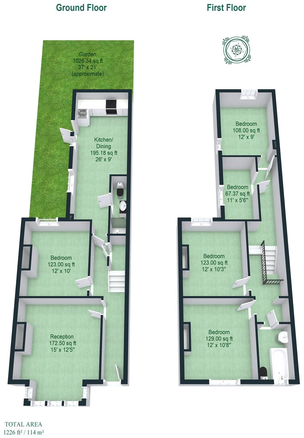 Wightman Road, London, N8 floorplan