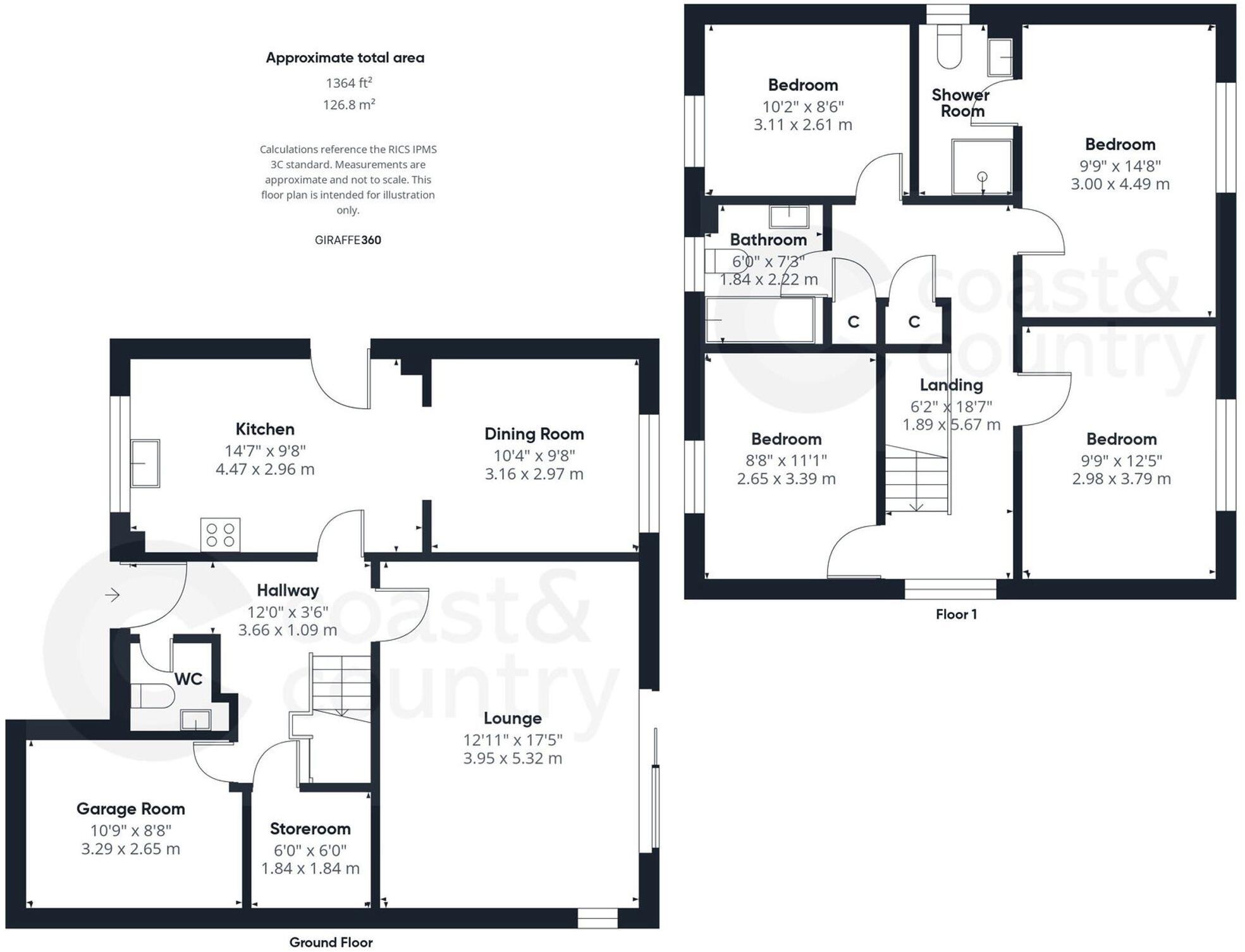 Lynwood, Ogwell, TQ12 floorplan