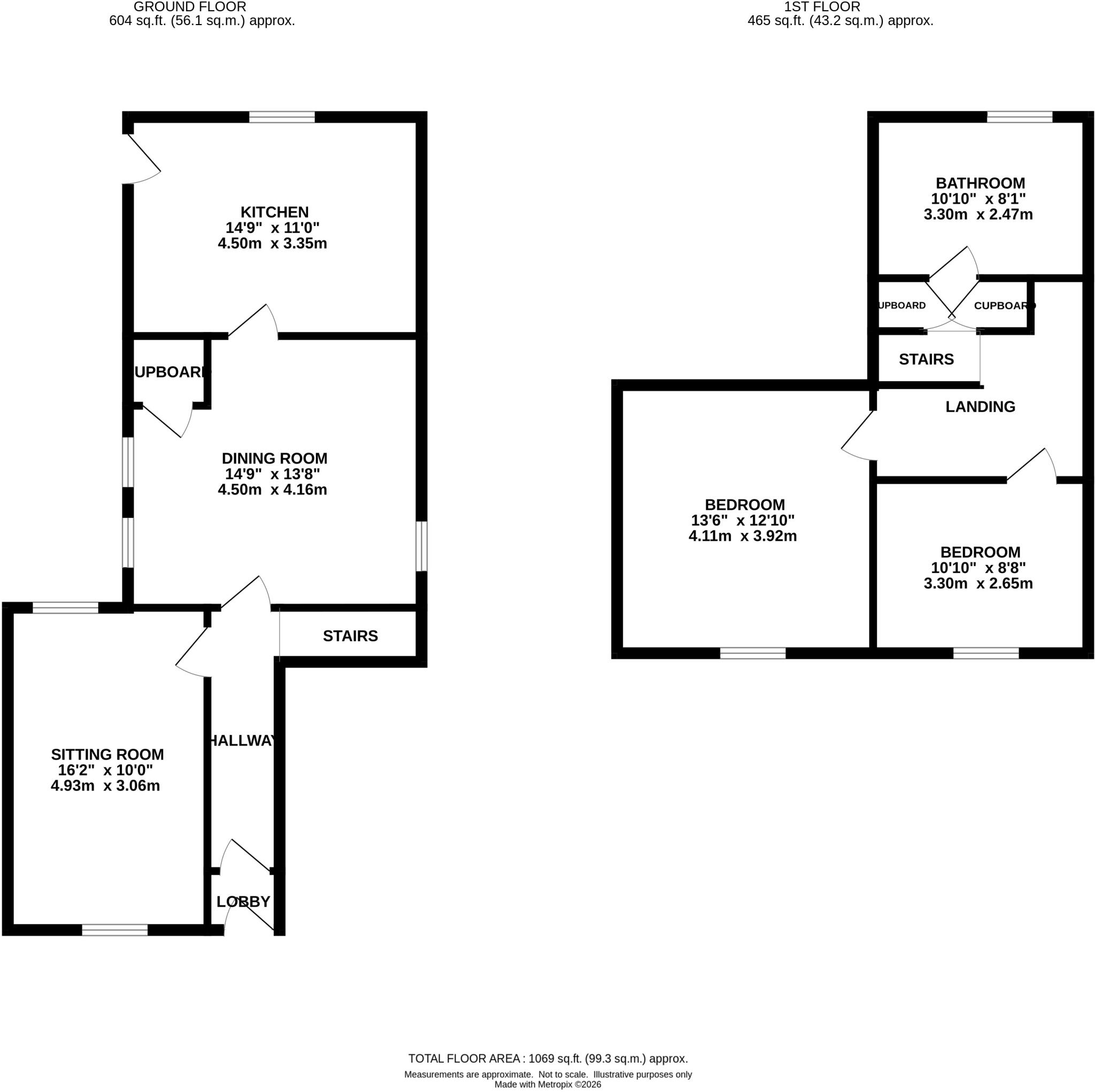 1 Newmans Cottages, The Green, Cavendish, Sudbury, Suffolk CO10 8BB floorplan