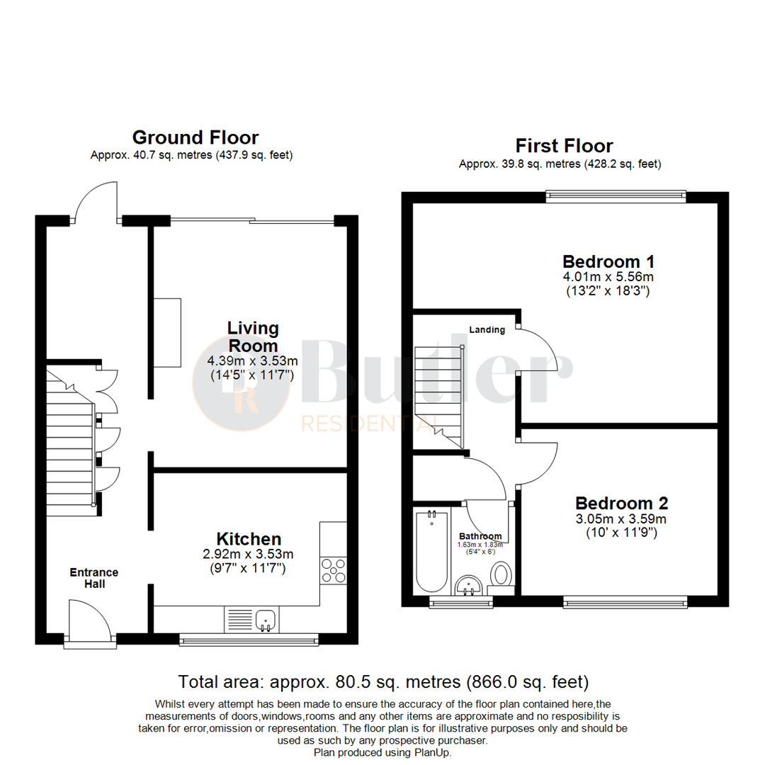 Bronte Paths, Stevenage floorplan