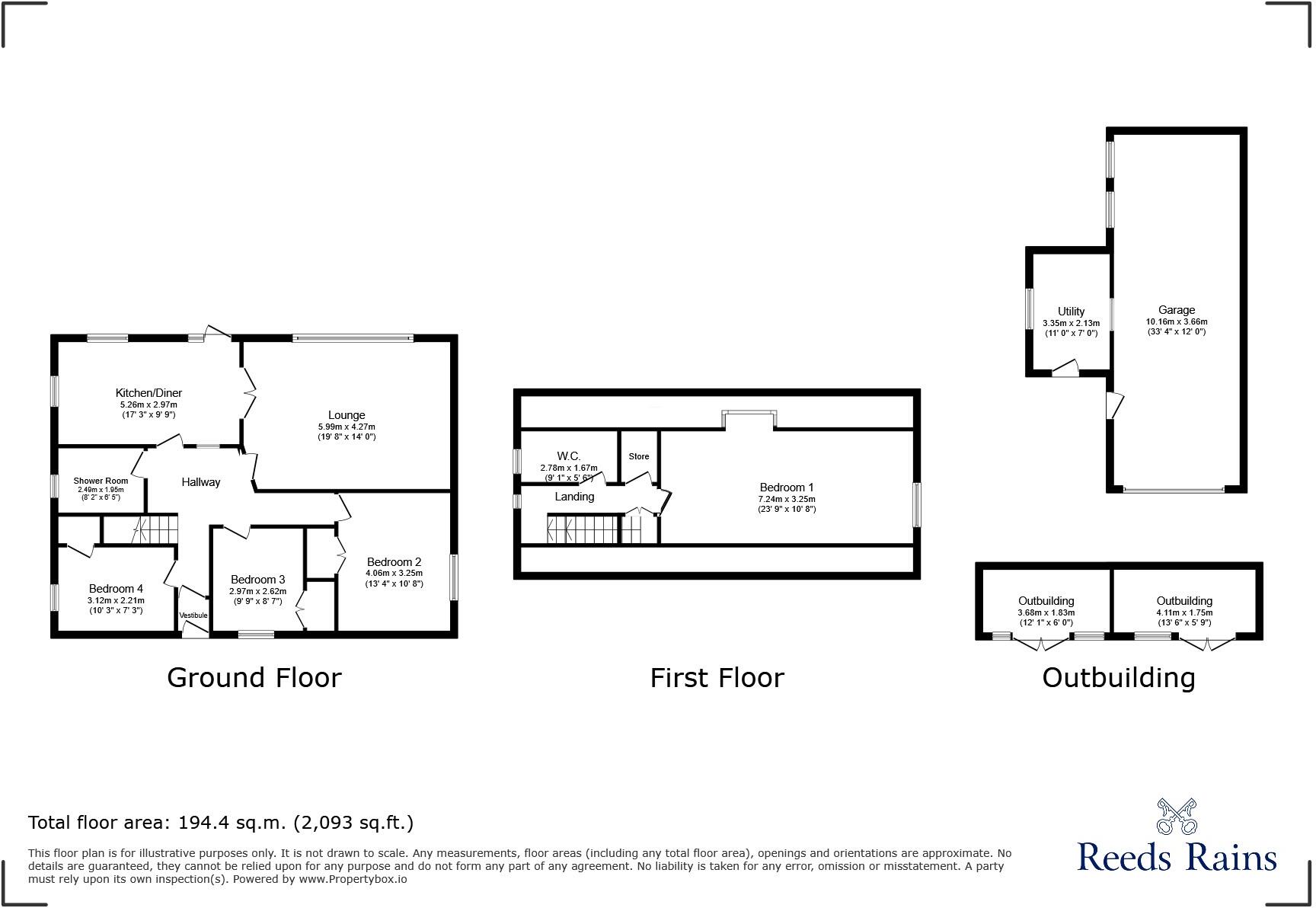 Boulsworth Grove, Colne, Lancashire, BB8 floorplan