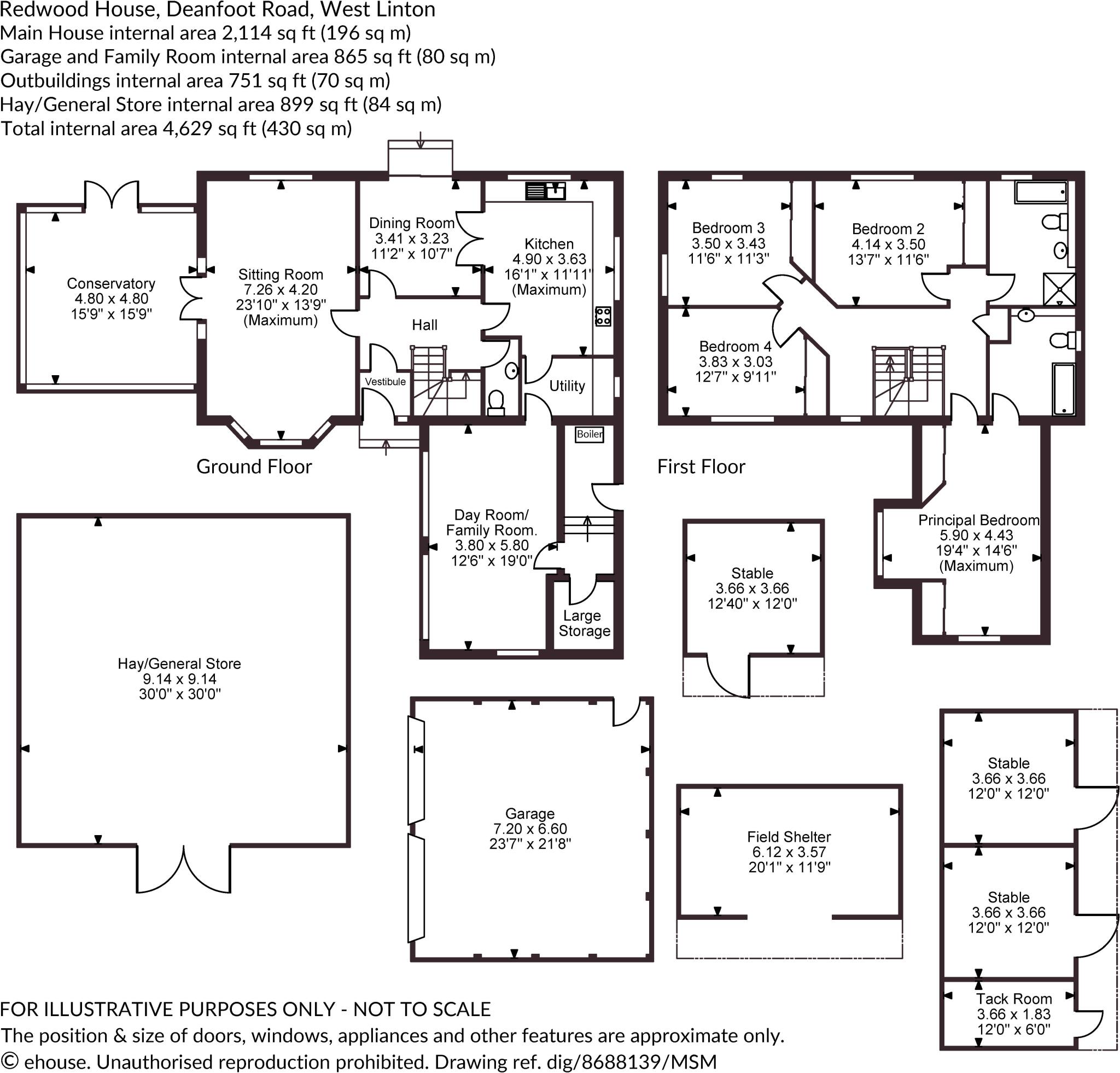 Redwood House, West Linton, Peeblesshire floorplan