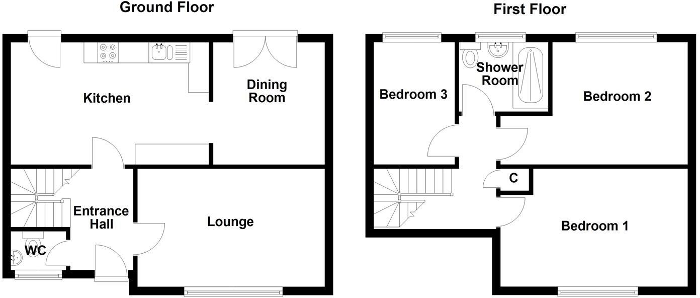 Tegsnose Mount, Langley, Macclesfield floorplan