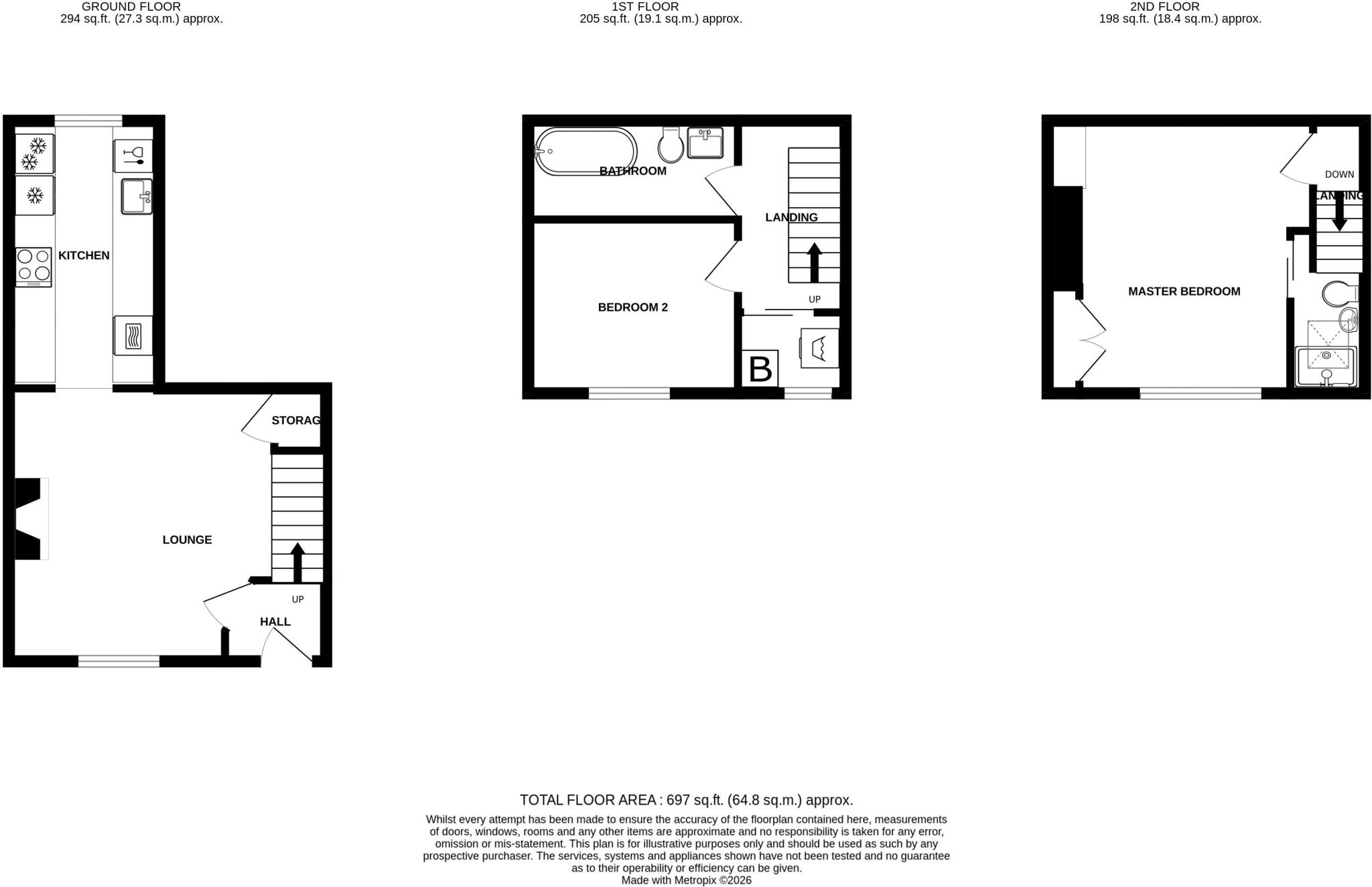 Victoria Road, Hebden Bridge floorplan
