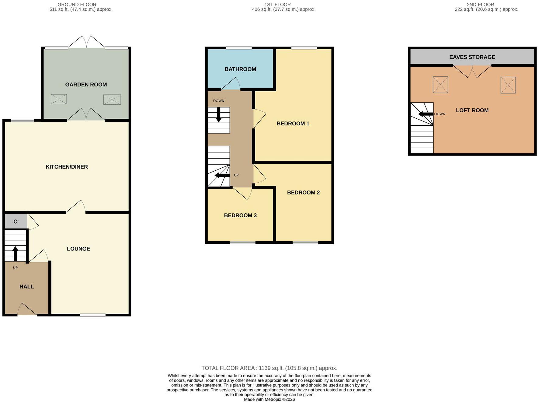 Burwell Road, Middlesbrough, TS3 floorplan