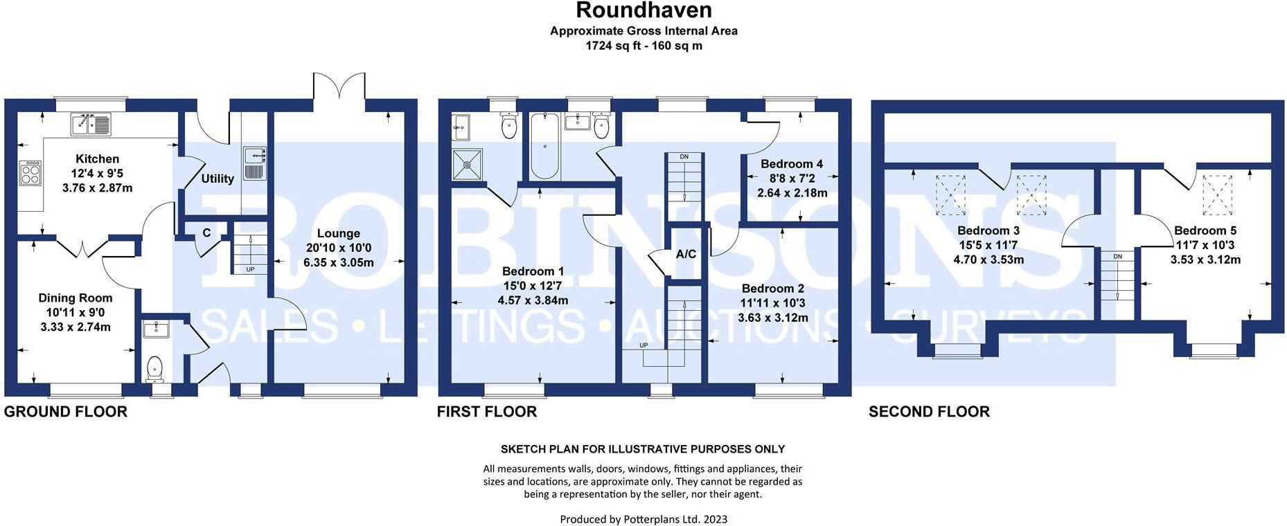 Roundhaven, Farewell Hall, Durham floorplan