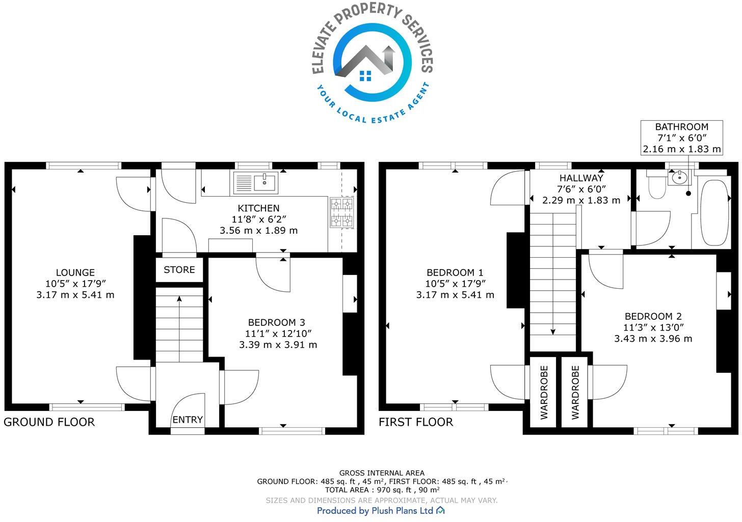 Chestnut Drive, Parkhall, Clydebank floorplan