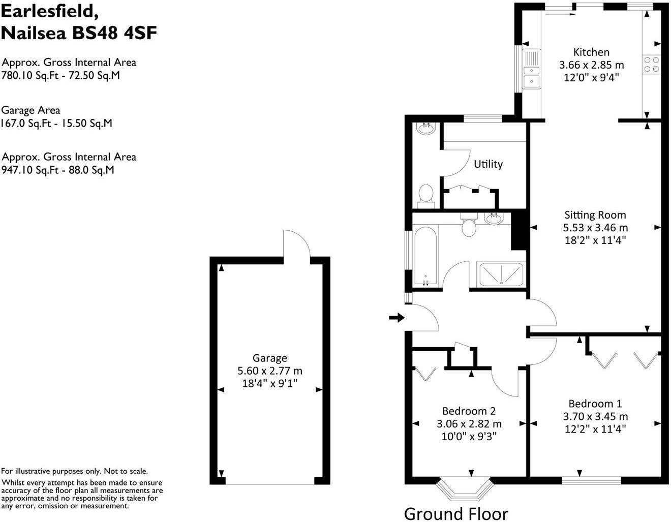 Earlesfield, Nailsea floorplan