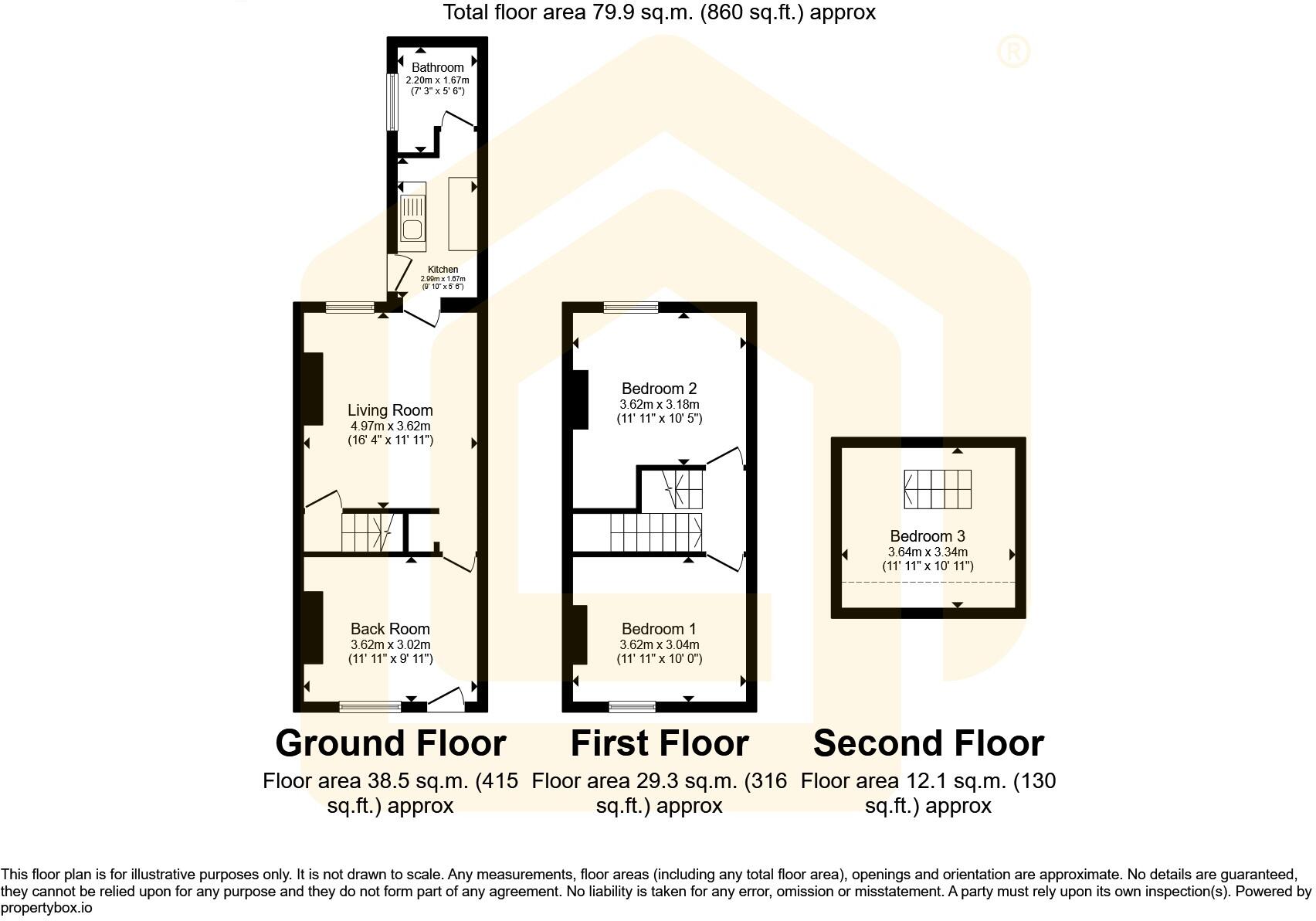3 Bainbridge Terrace
Huthwaite, Sutton-in-Ashfield, NG17 2JH floorplan
