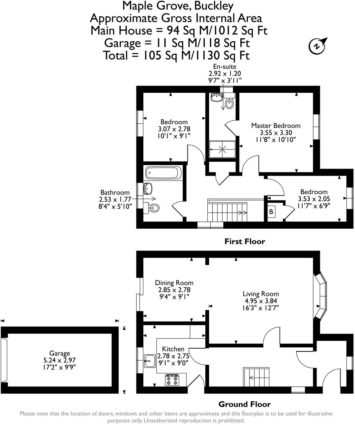 Maple Grove, Buckley, CH7 floorplan