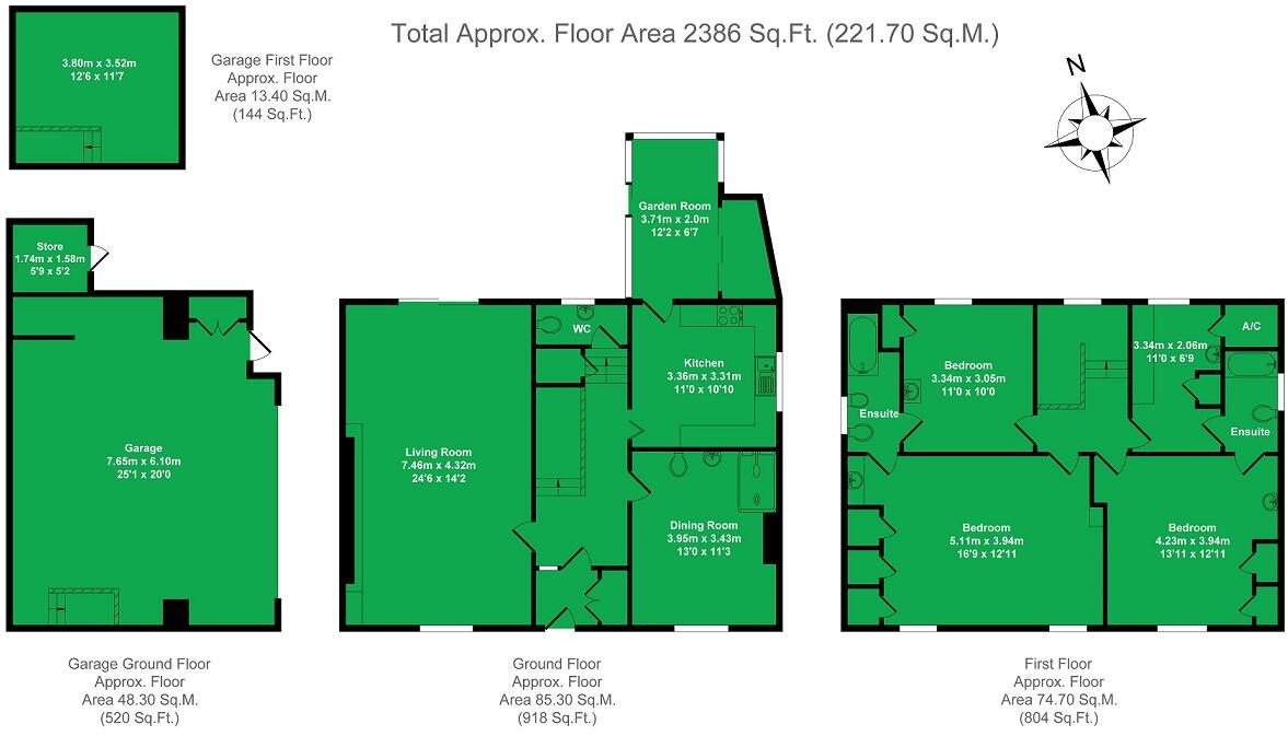 Church Avenue, Kings Sutton, West Northamptonshire  (Grade ll Listed Building situated in a Conservation Area) floorplan