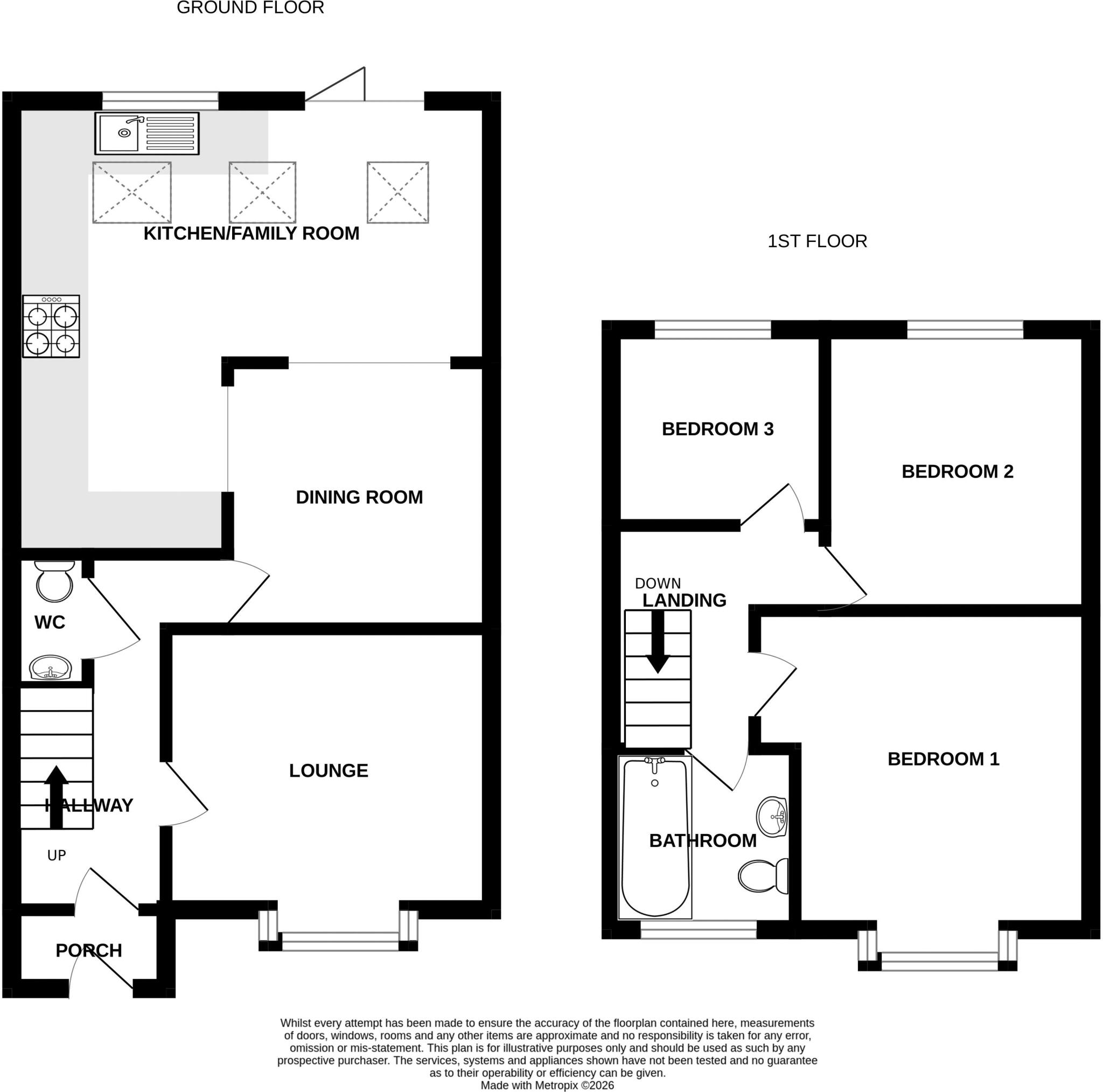 Hillside Avenue, Widley floorplan