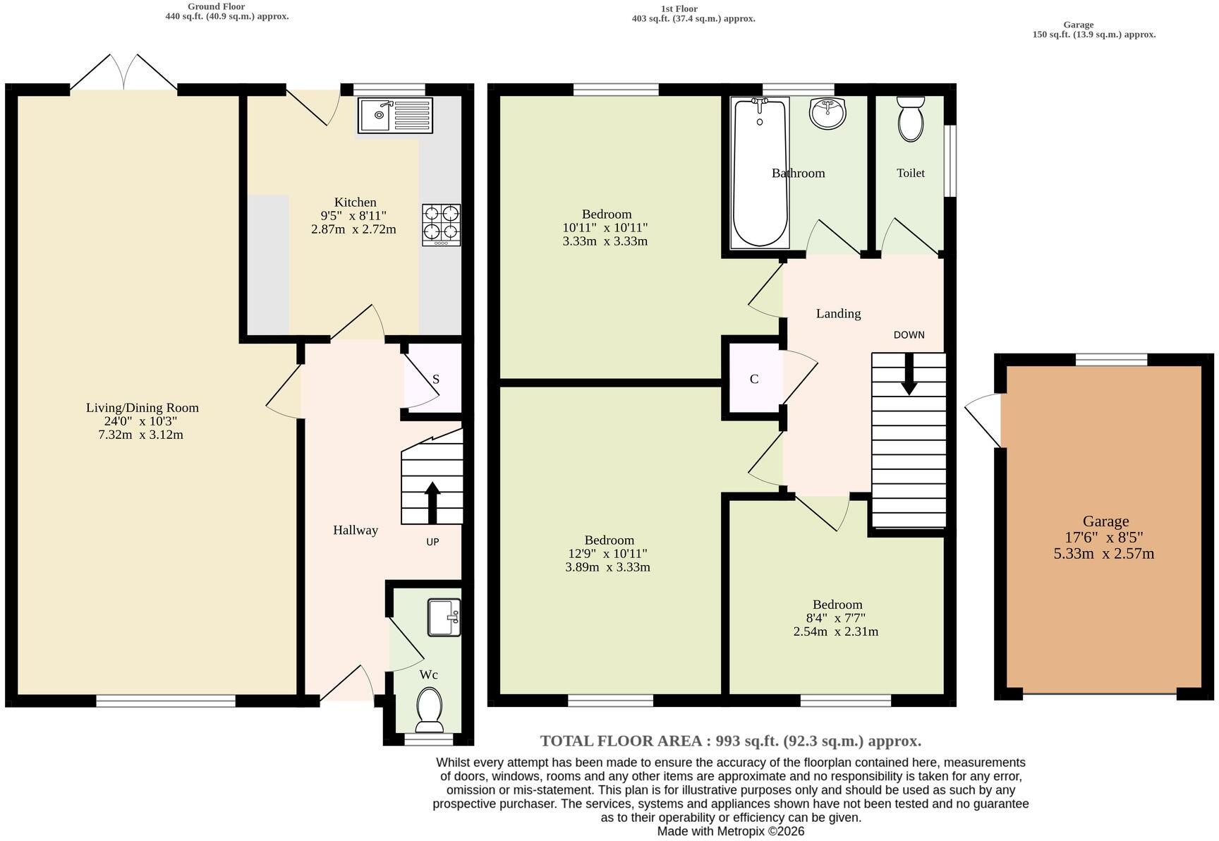 Fairfield Close, Mundesley floorplan