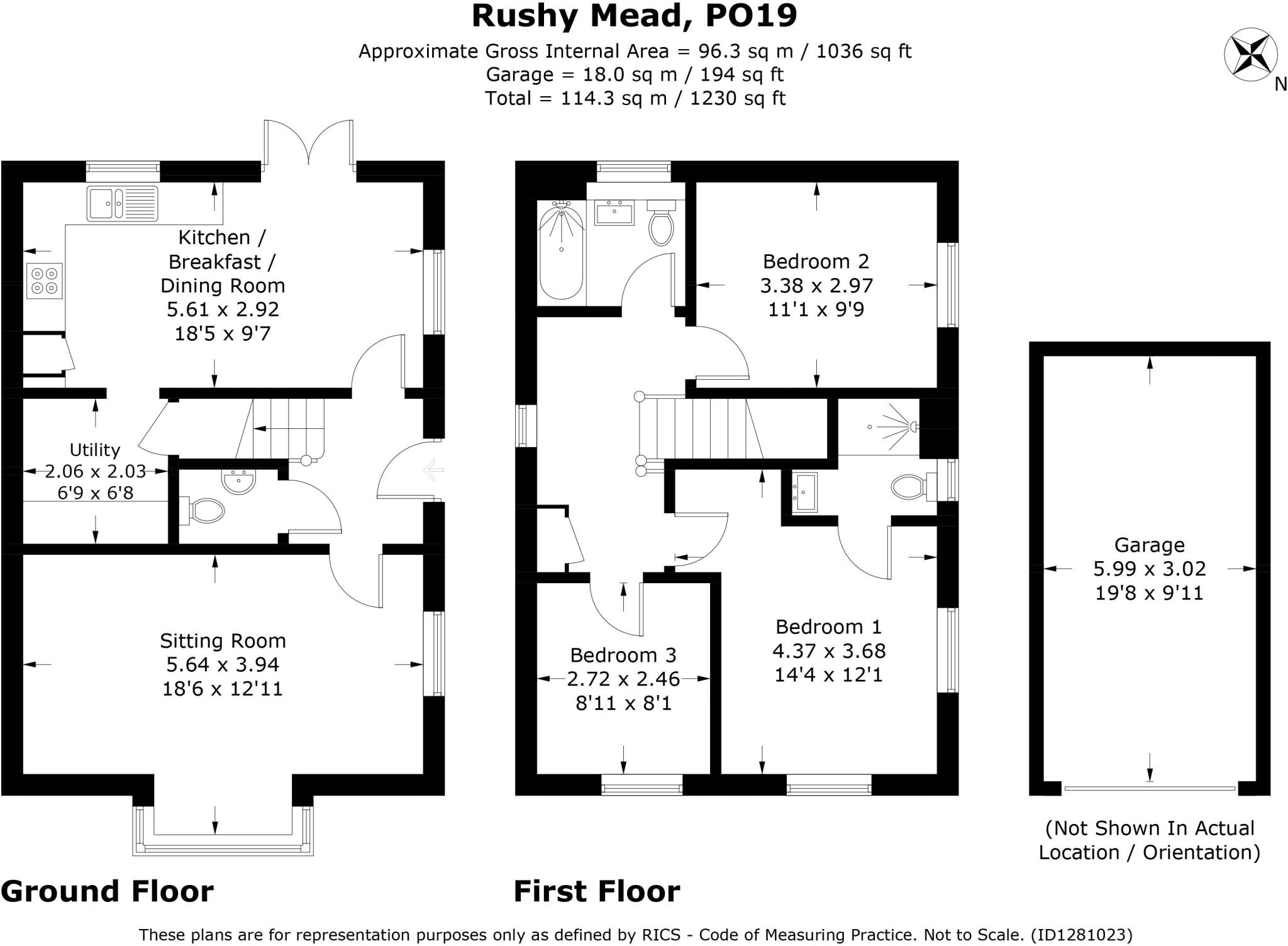 Rushy Mead, Chichester floorplan