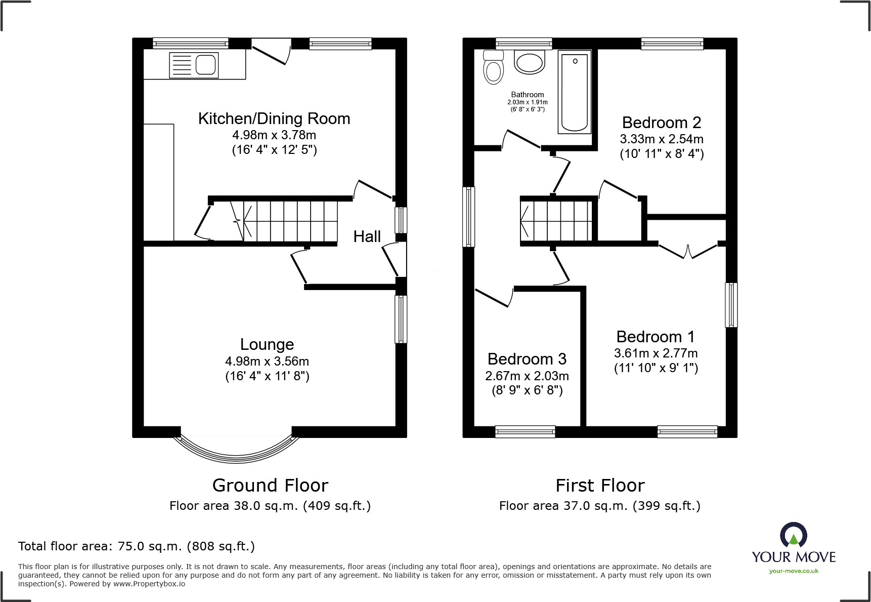2, Gladstone Street floorplan