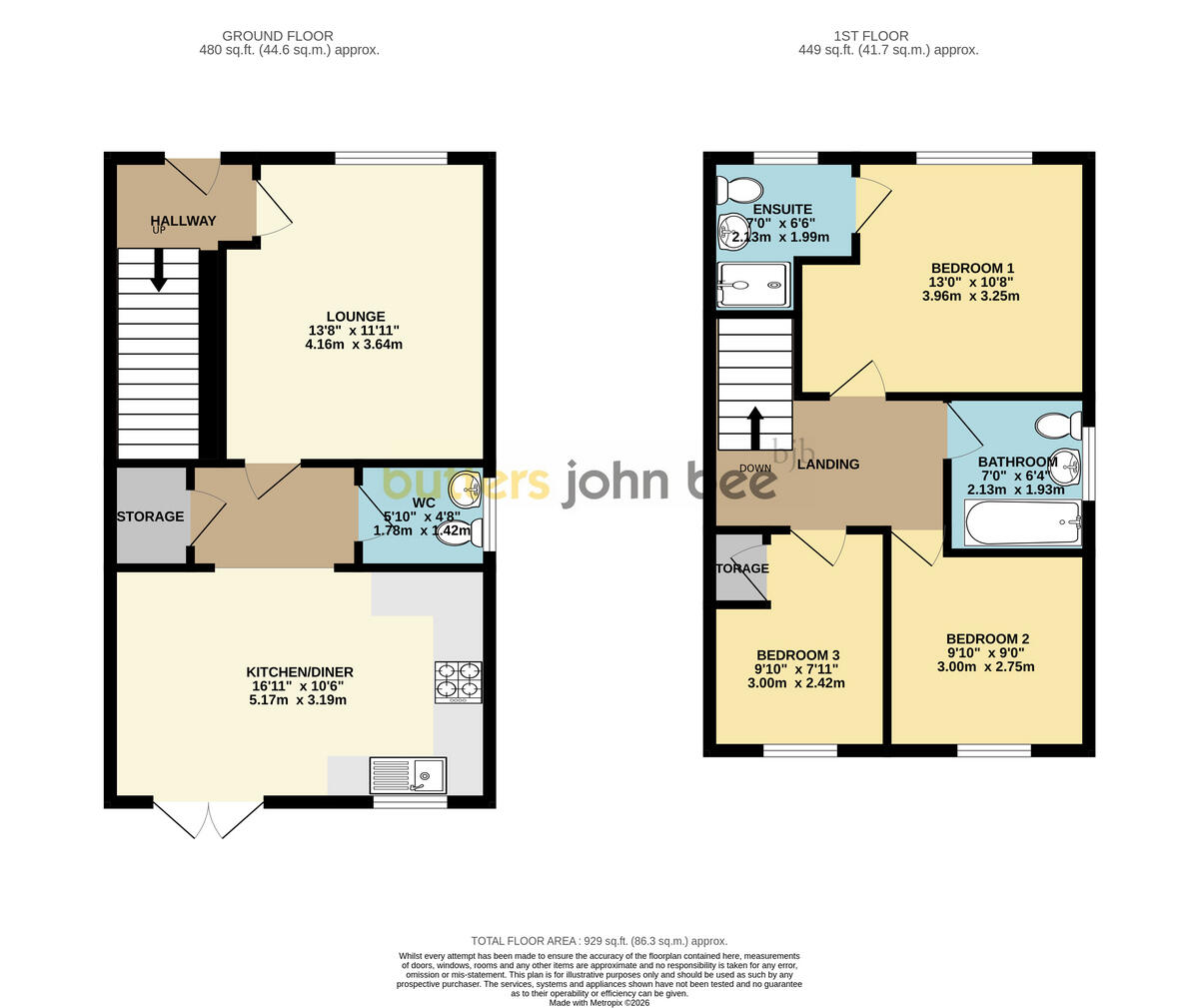 Bellis Court, Stafford floorplan