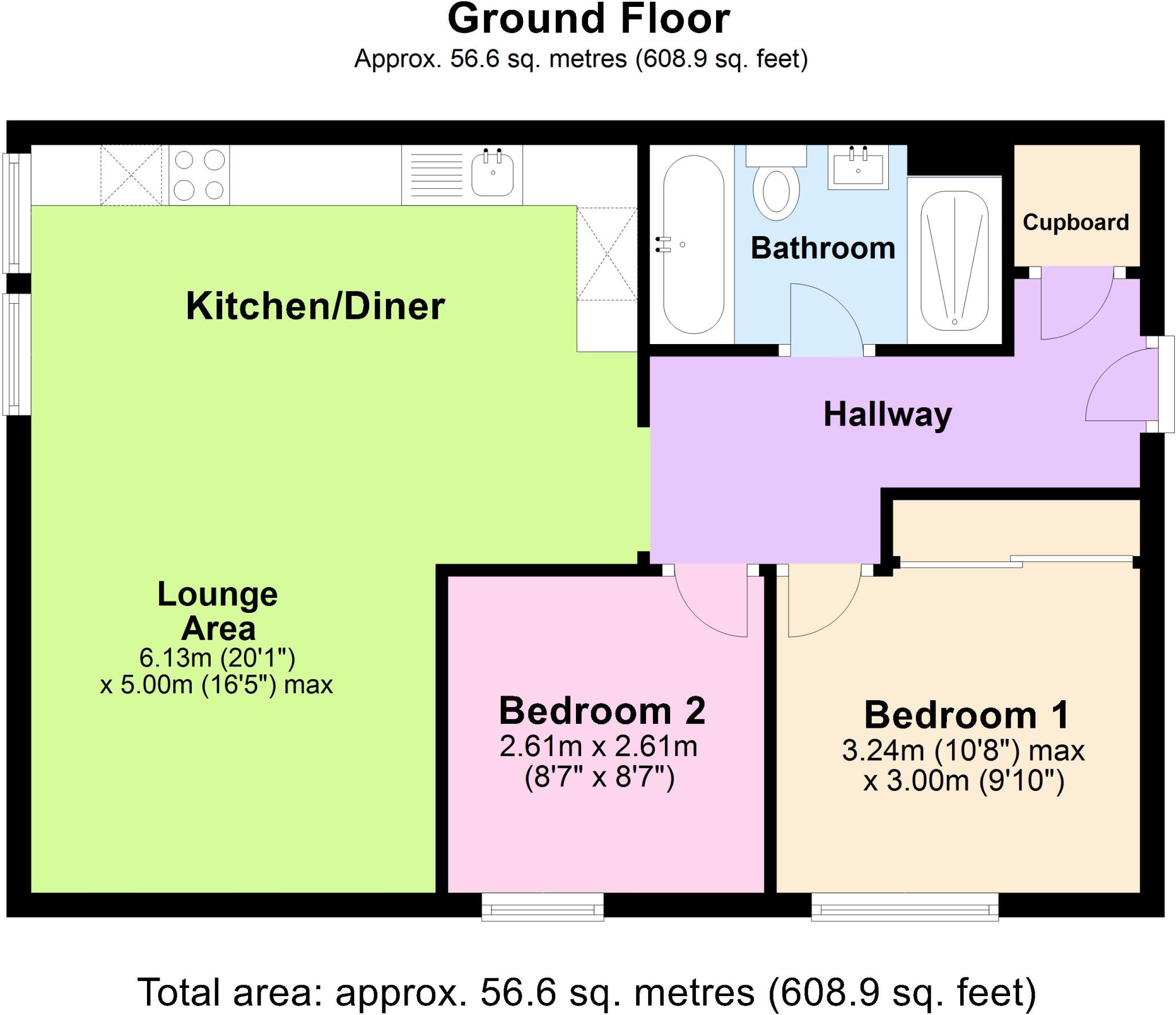 Lansdowne Road, Purley CR8 floorplan
