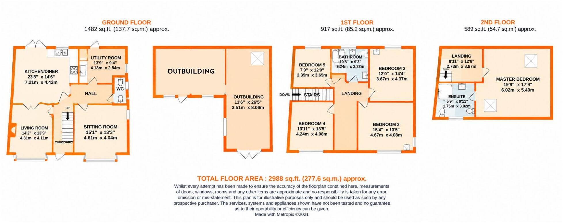 Harlequin Cottage, South Street, Scalby, Scarborough, North Yorkshire floorplan