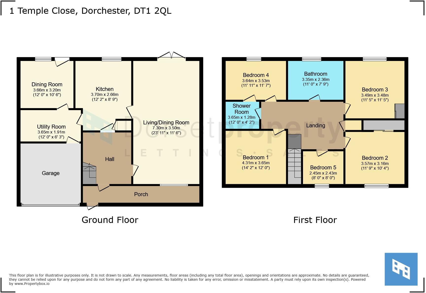 Temple Close, Dorchester, Dorset, DT1 floorplan