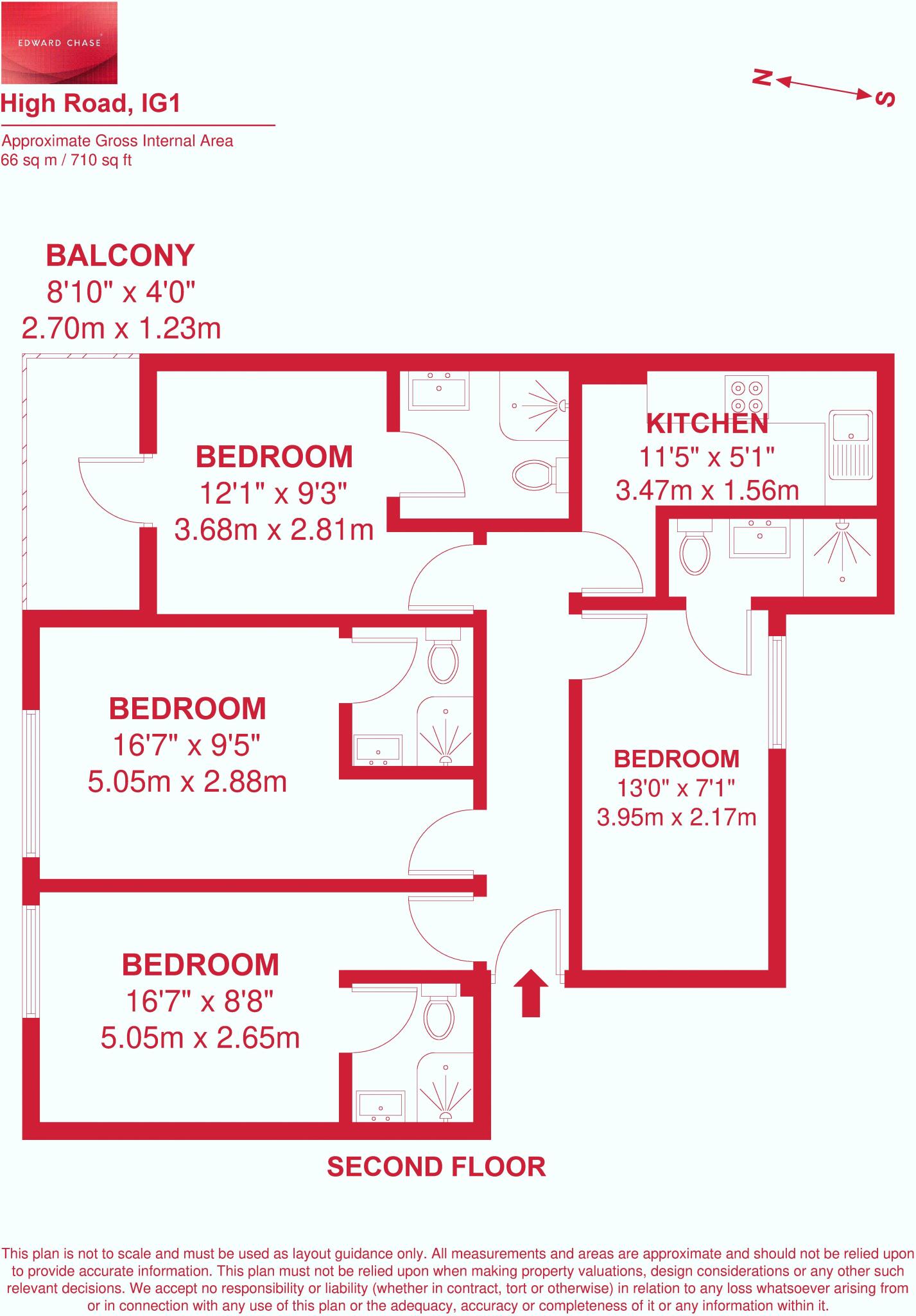 *En-Suite Room, All Bills Included, High Road* floorplan