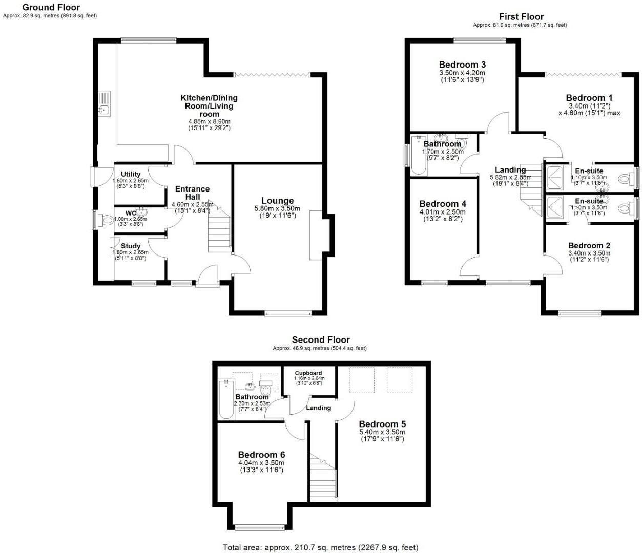 Coed Parc Rise, Off Walters Road, Bridgend County Borough, CF31 4HE floorplan