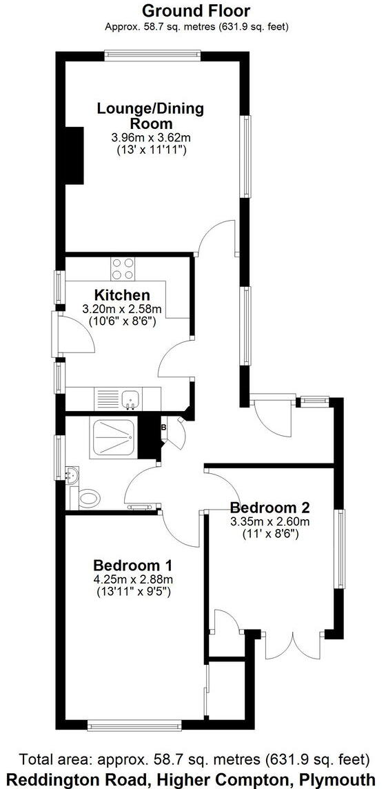 Reddington Road, Higher Compton, PL3 6PT floorplan