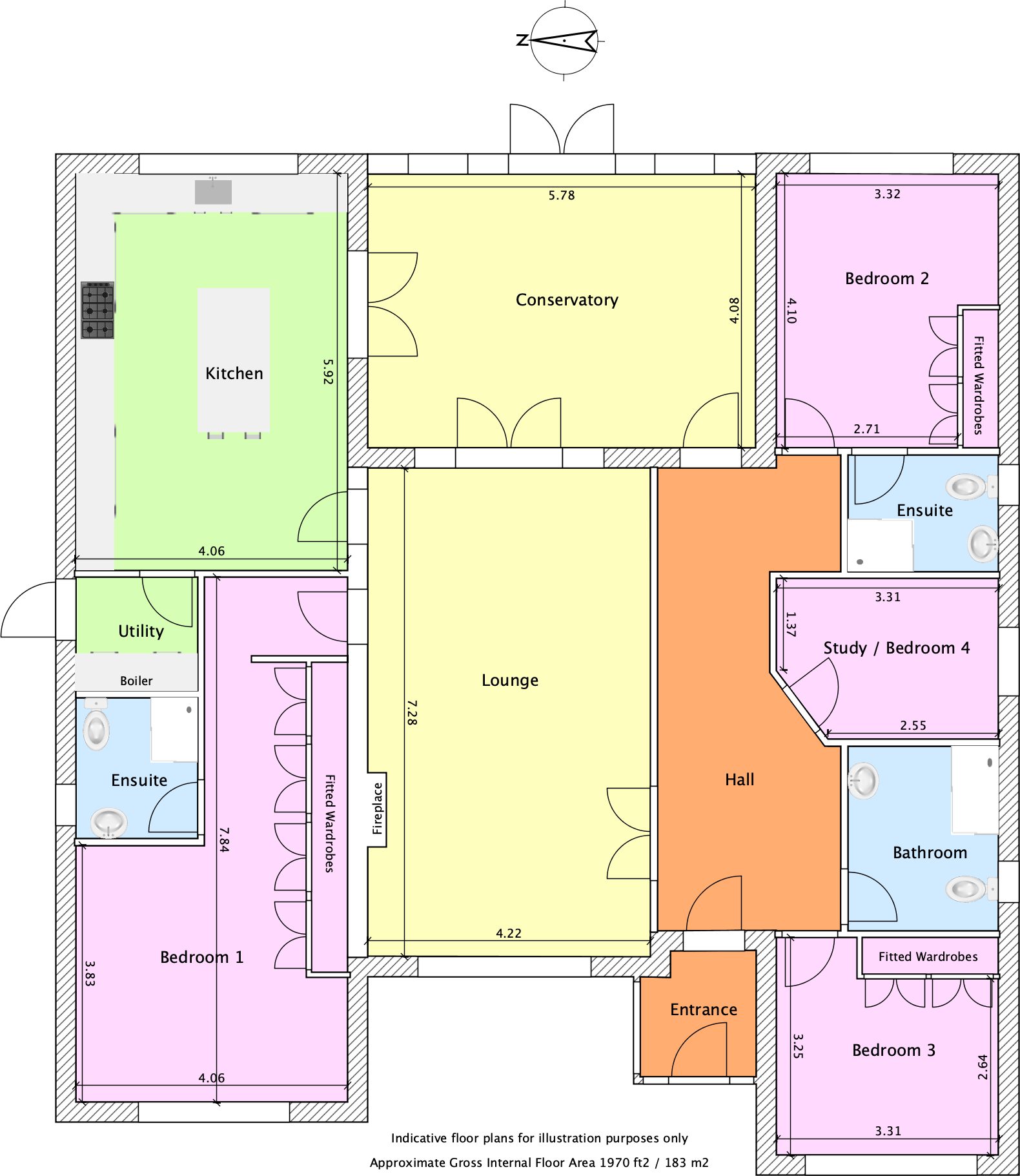 Wasperton, Warwick floorplan