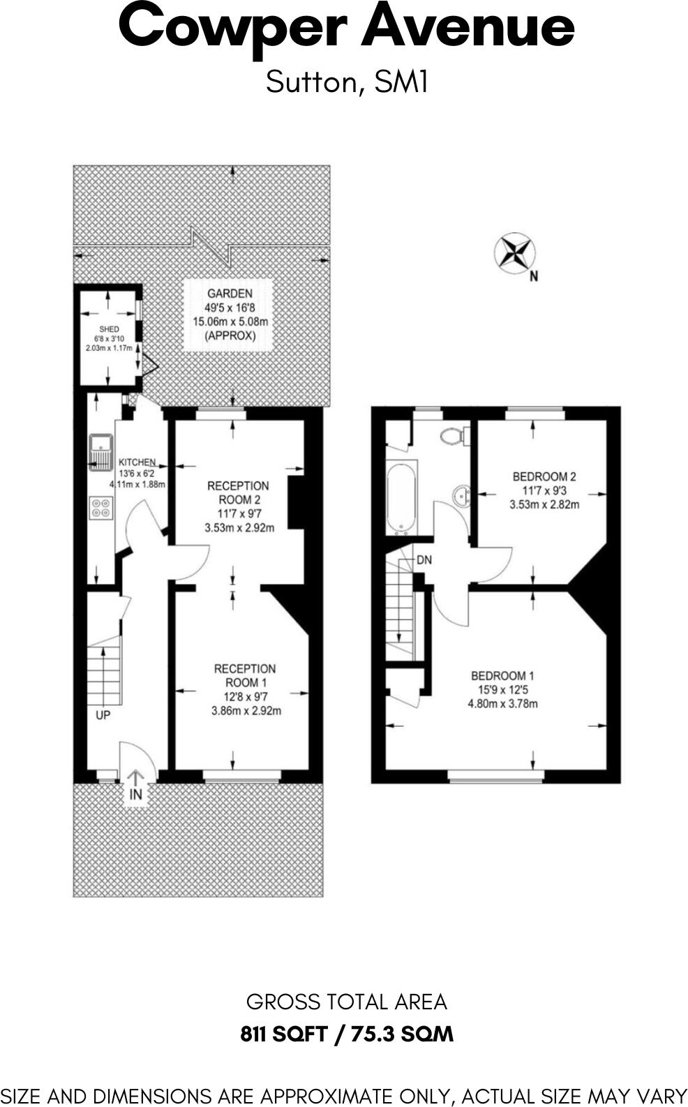 Cowper Avenue, Sutton floorplan
