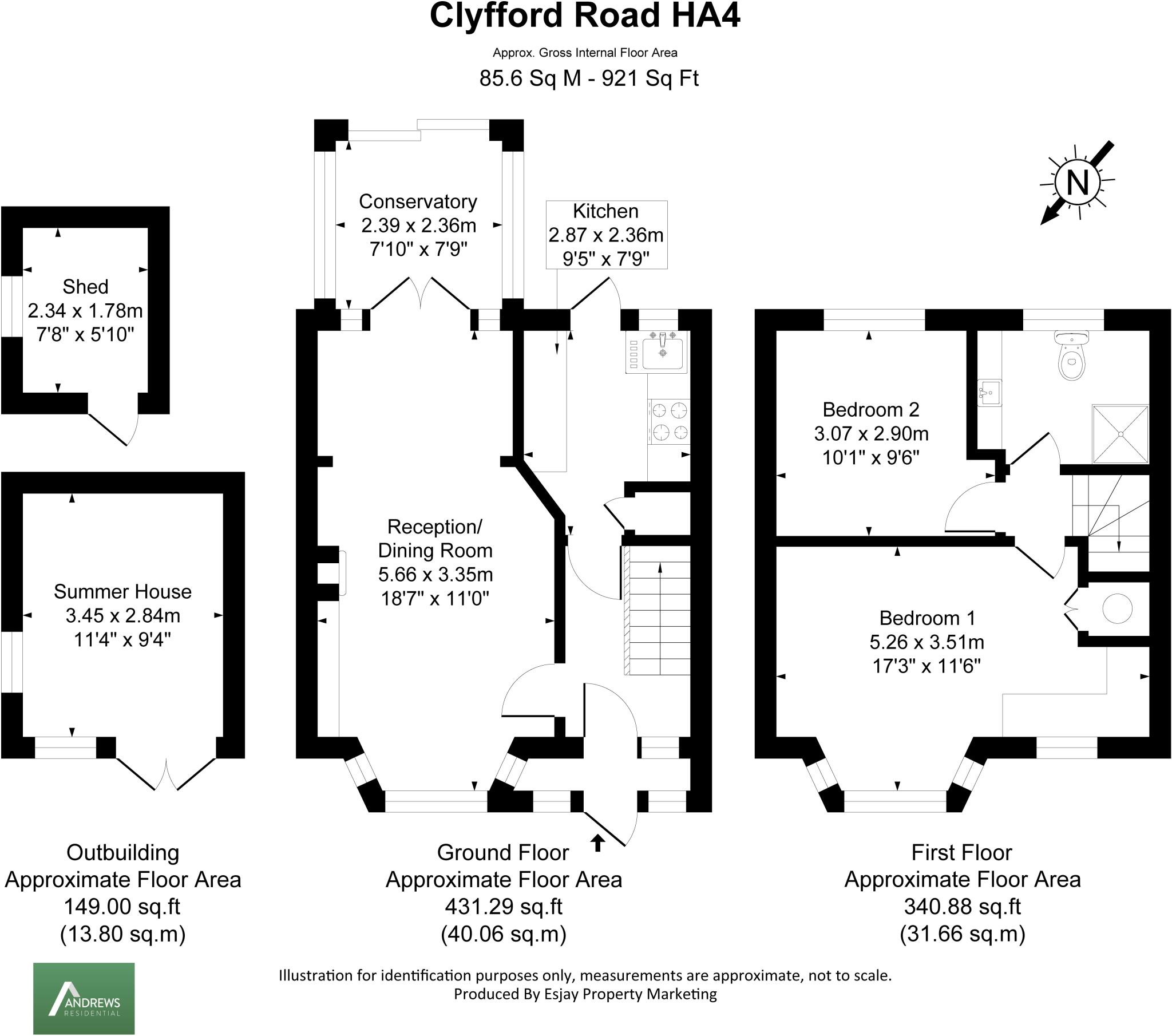 Clyfford Road, Ruislip floorplan