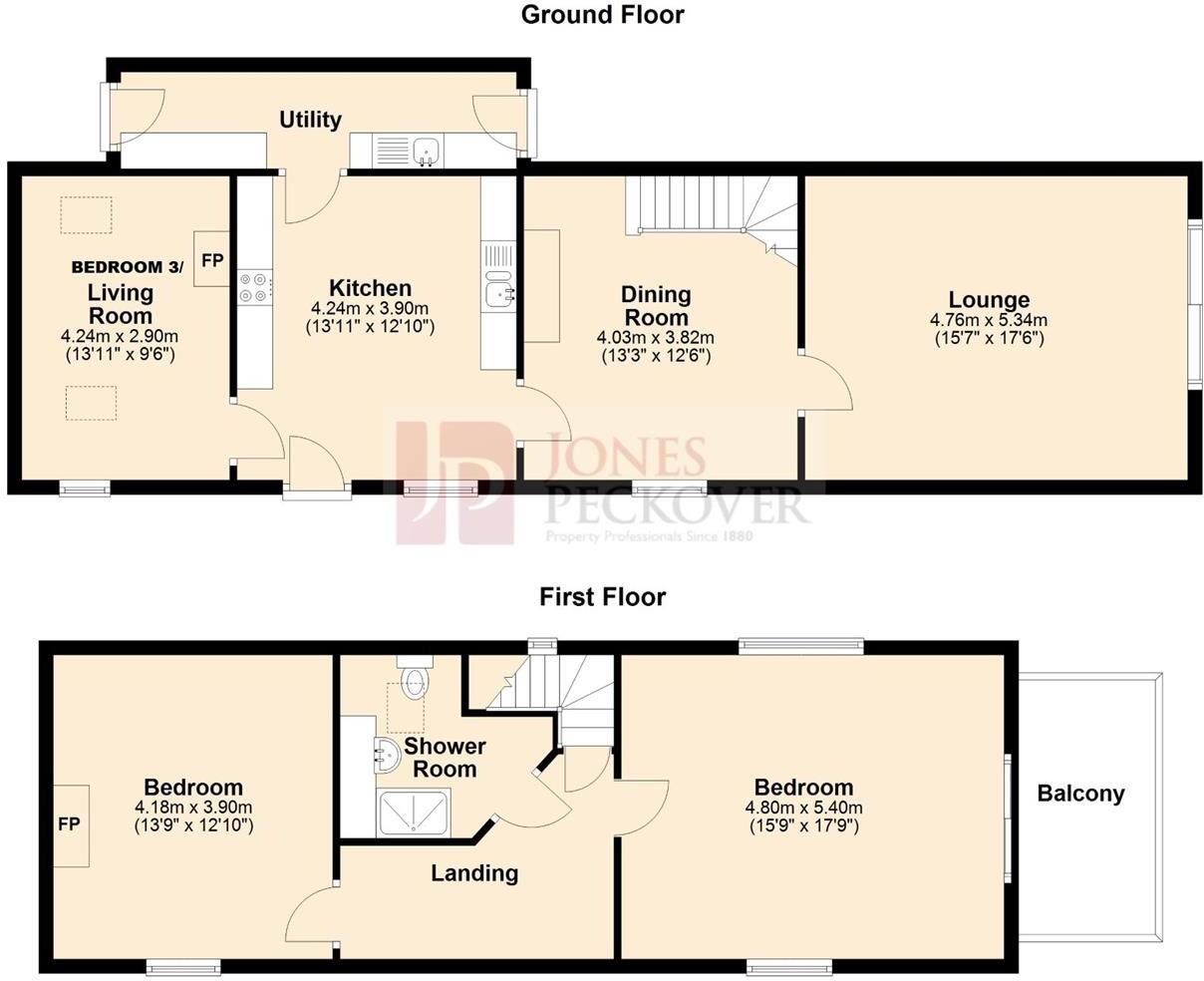 Groesffordd Marli, Abergele floorplan