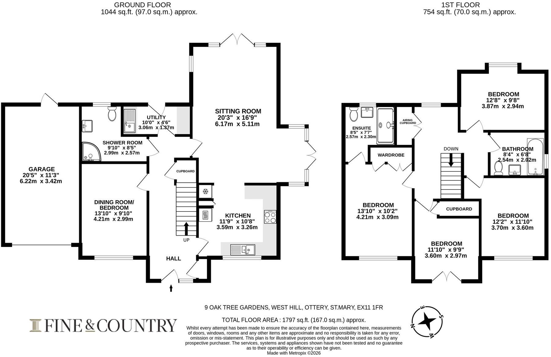 Oak Tree Gardens, West Hill, EX11 floorplan